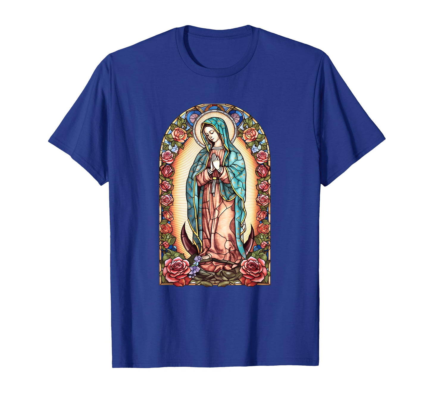 Virgin Mary Of Guadalupe Religious Graphic Women Catholic T-Shirt
