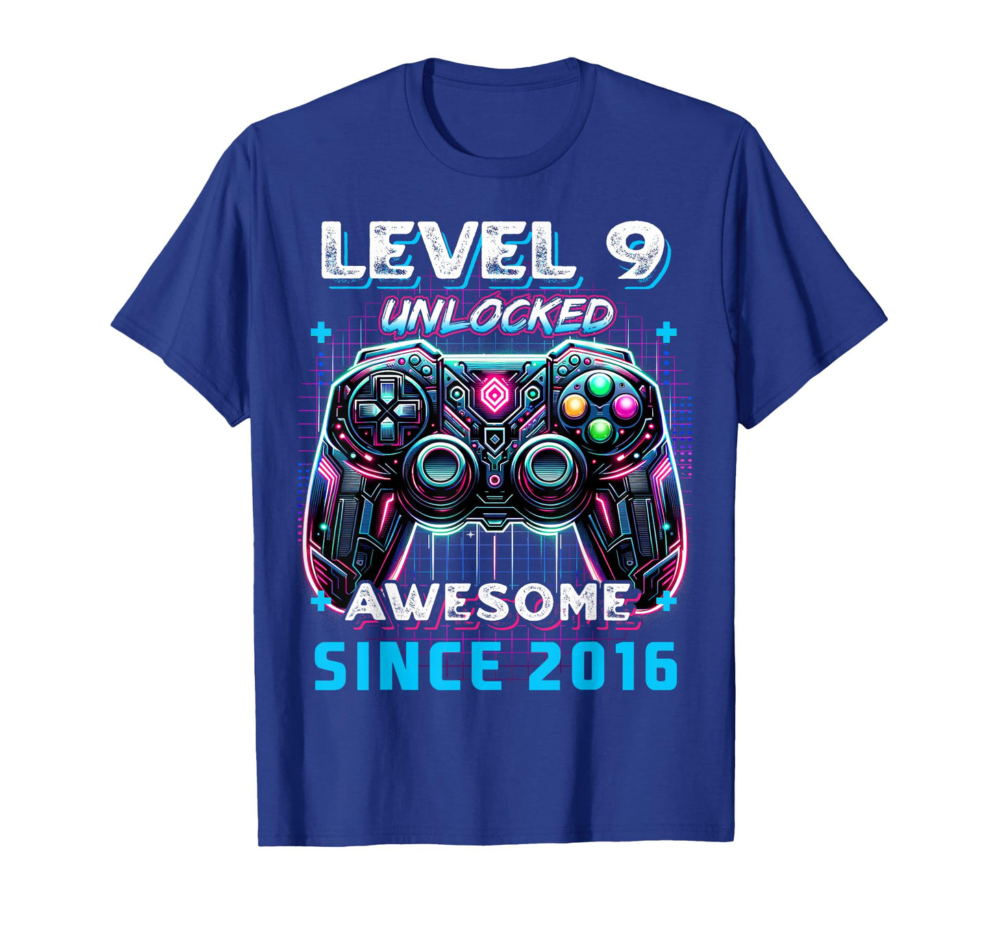 9th Birthday Boy Level 9 Gamer 9 Year Video Game Party T-Shirt