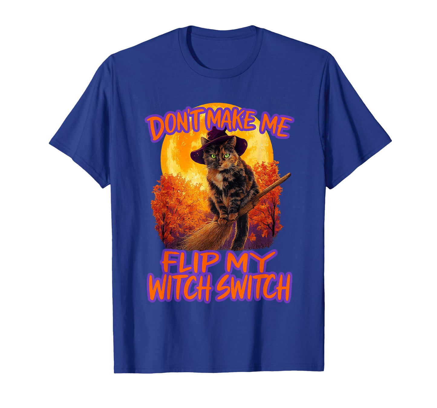 Calico Cat Halloween Lazy Costume Switch My Witch Switch T-Shirt