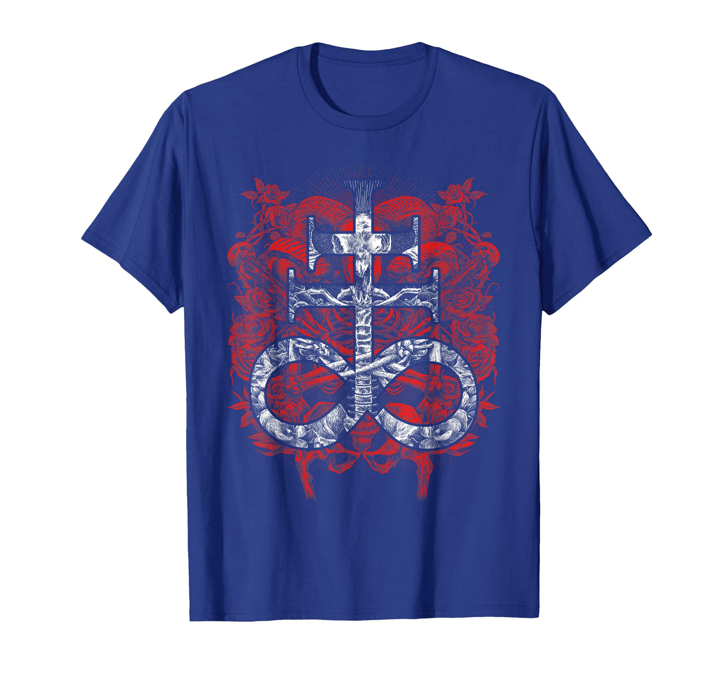 Satanic Gift for Satanist Occult Leviathan Cross Baphomet T-Shirt