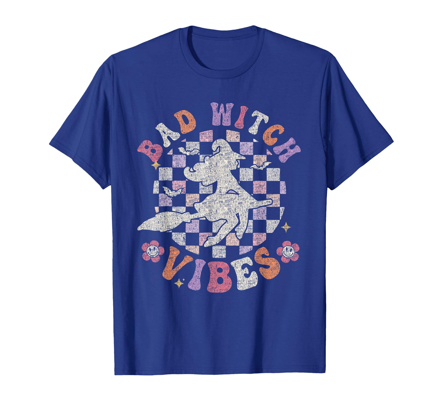 Bad Witch Vibes Retro Halloween T-Shirt