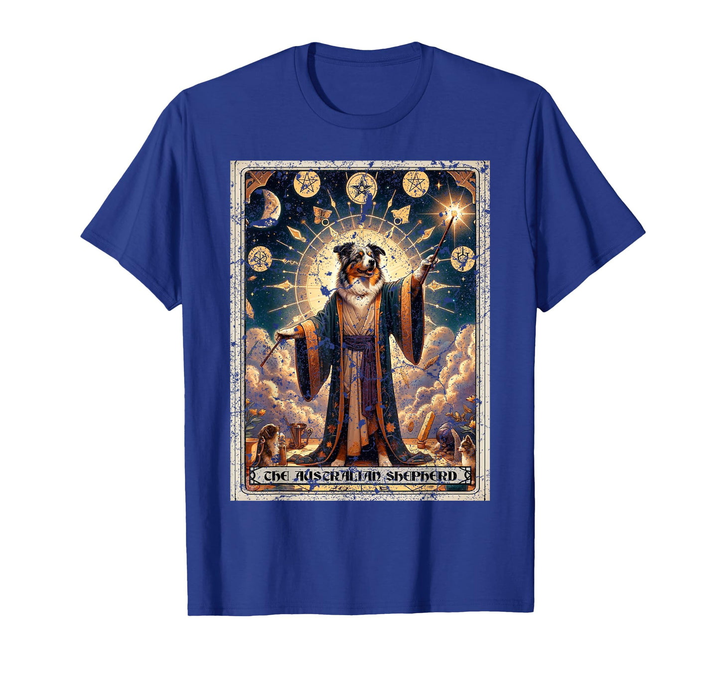 Australian Shepherd Tarot Card Dog T-Shirt