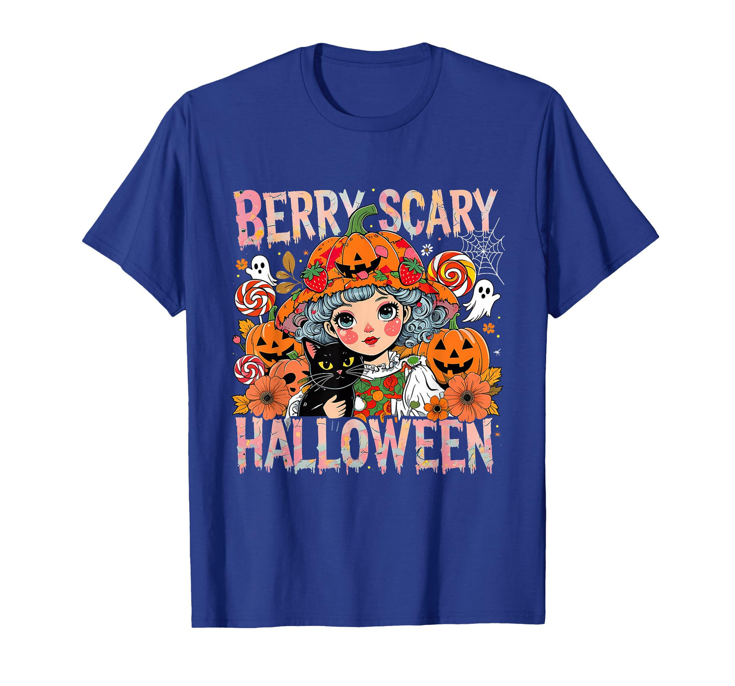 Berry Scary Halloween Cute Spooky Fall Vibes T-Shirt