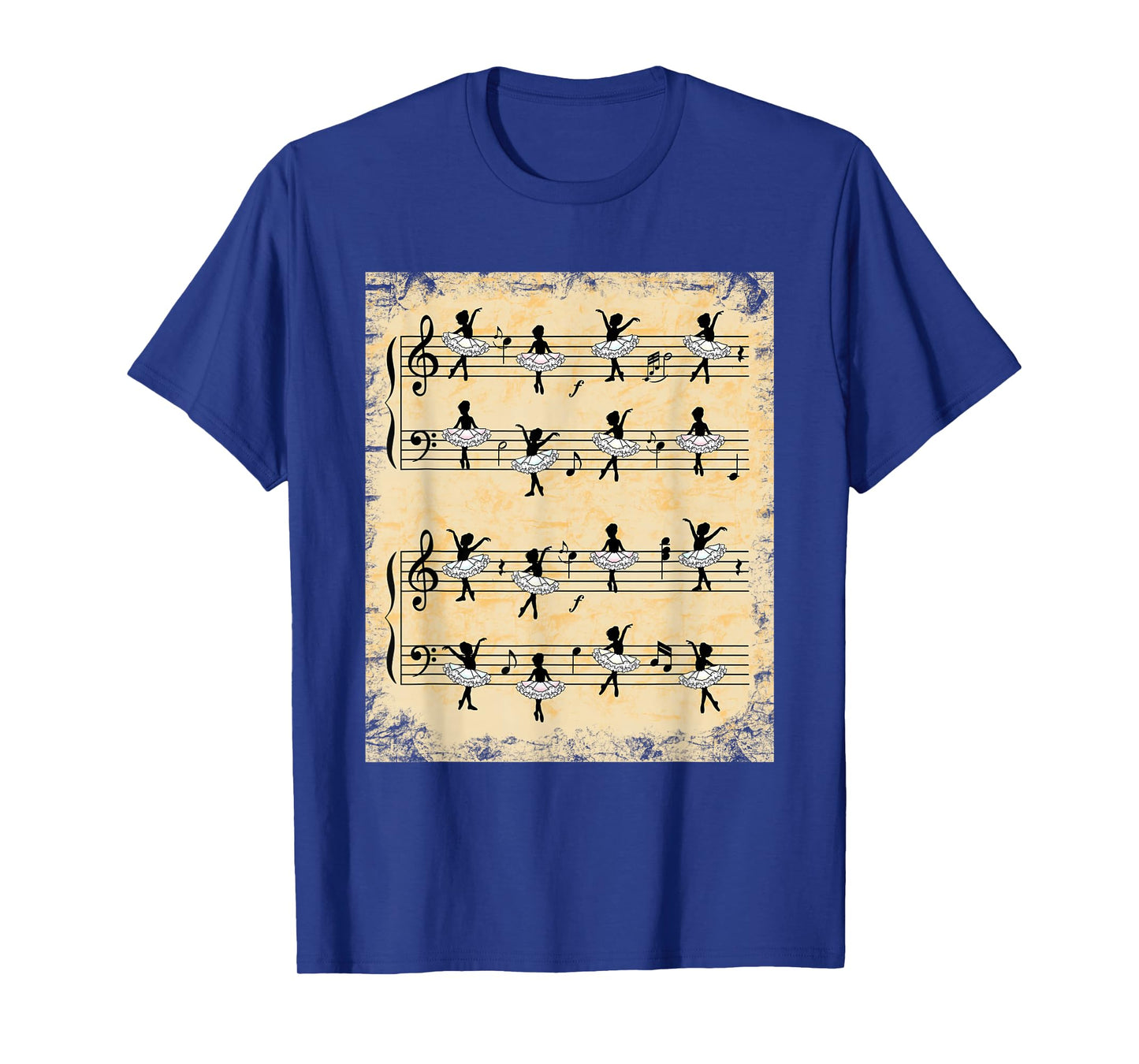 Ballerinas Dance On The Sheet Music Like Notes Vintage T-Shirt