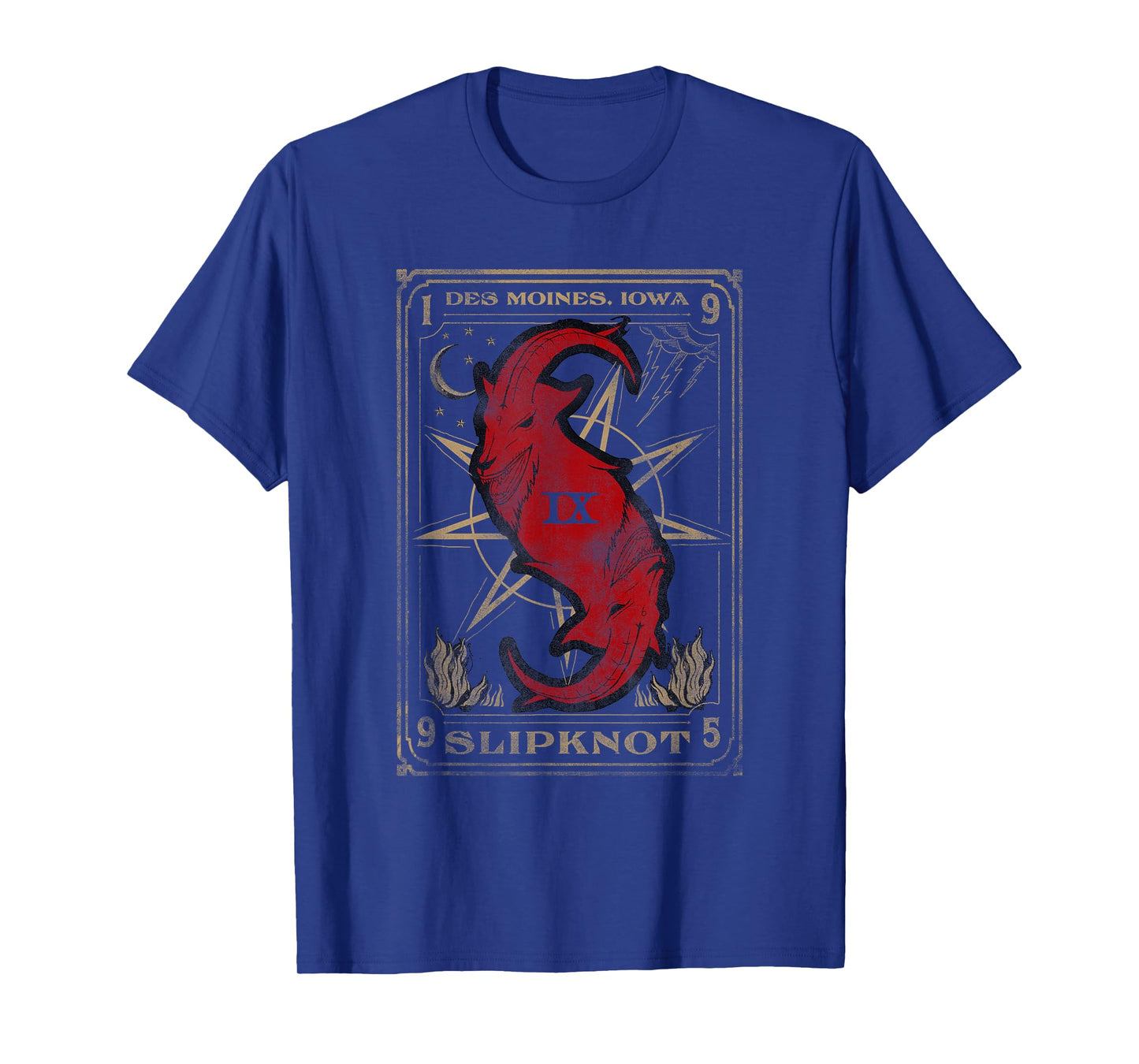 Slipknot Men's Black Tarot Card Goat T-Shirt