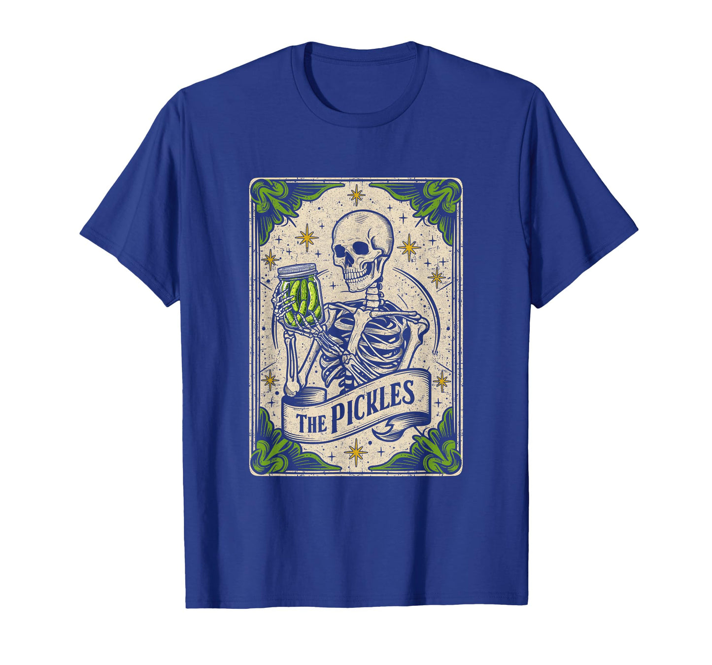 The Pickles Tarot Card Skeleton Canning Season Gardener T-Shirt