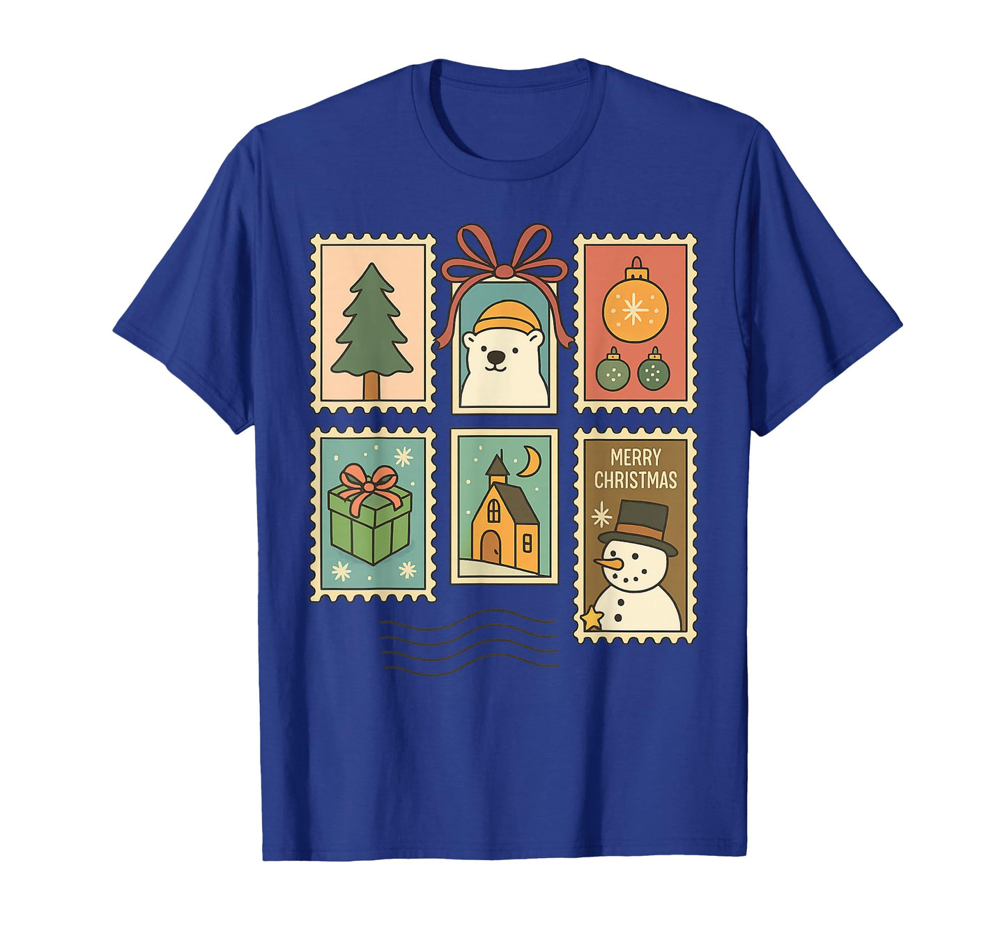 Vintage Christmas 2025 Snow Christmas Tree Family Matching T-Shirt