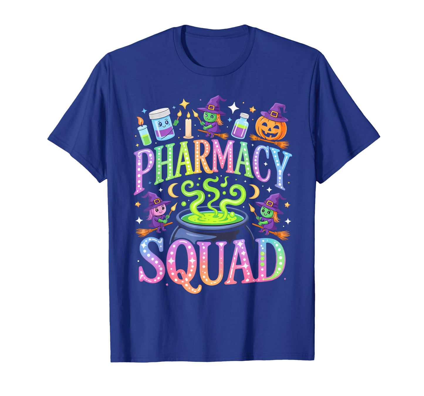 Pharmacy Squad Spooky Cauldron Outfit for Halloween Parties T-Shirt