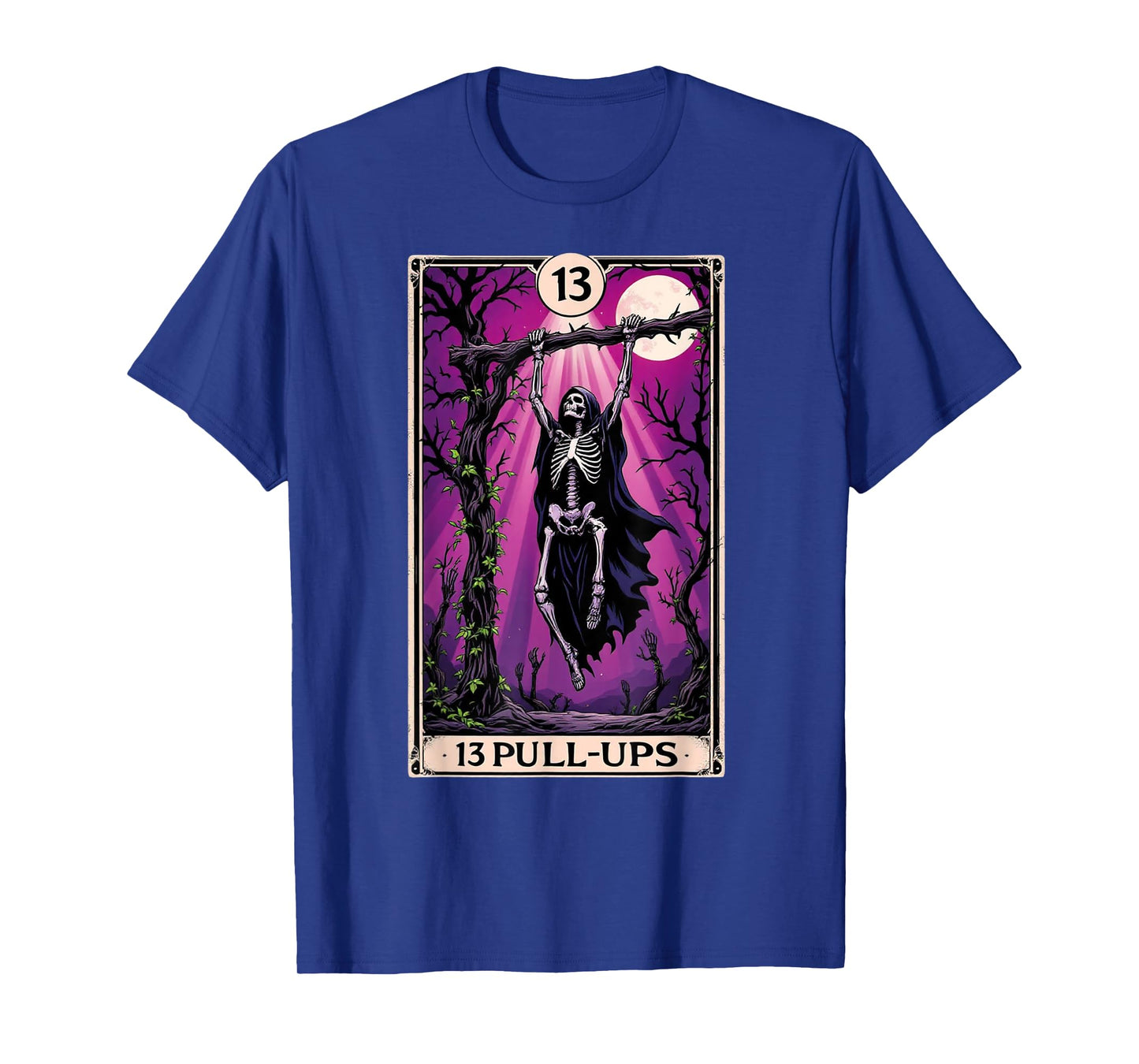 Funny Tarot Card Pullup Gym Occult Workout Pull-up T-Shirt