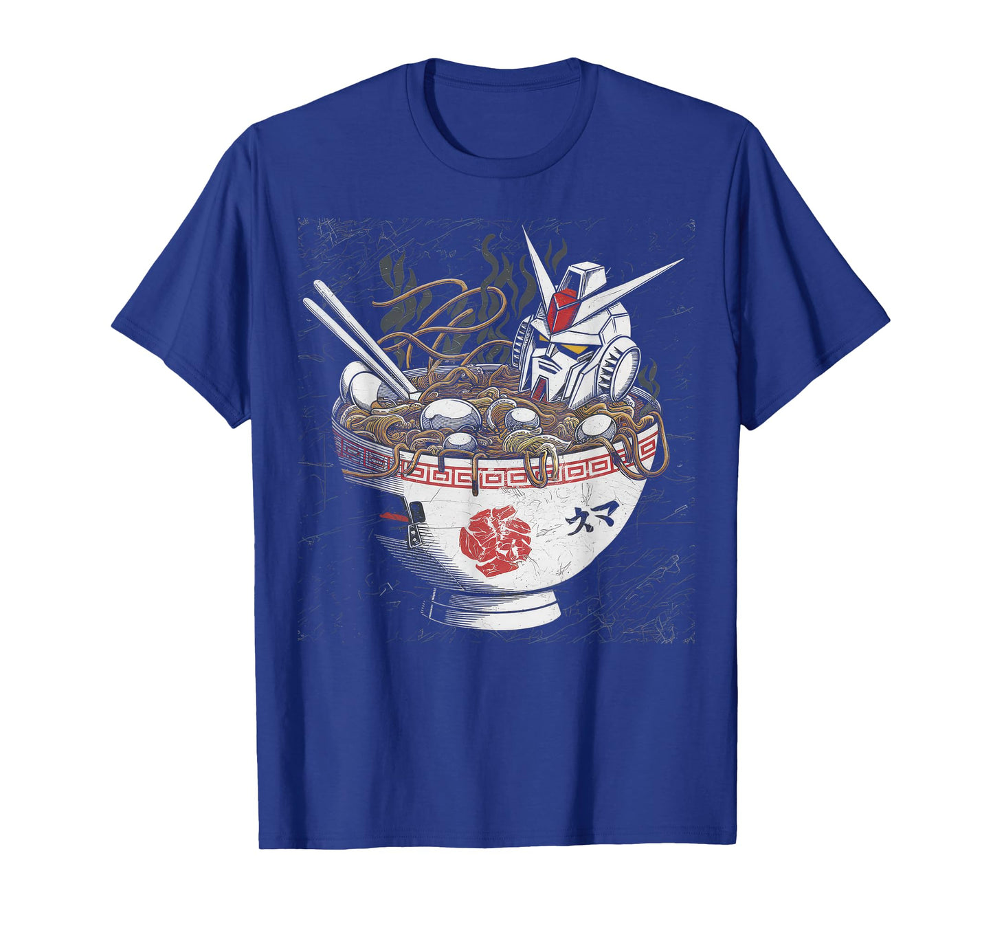 Mecha Tshirt Japanese Mecha Robot Head Anime Art Ukiyo-E T-Shirt