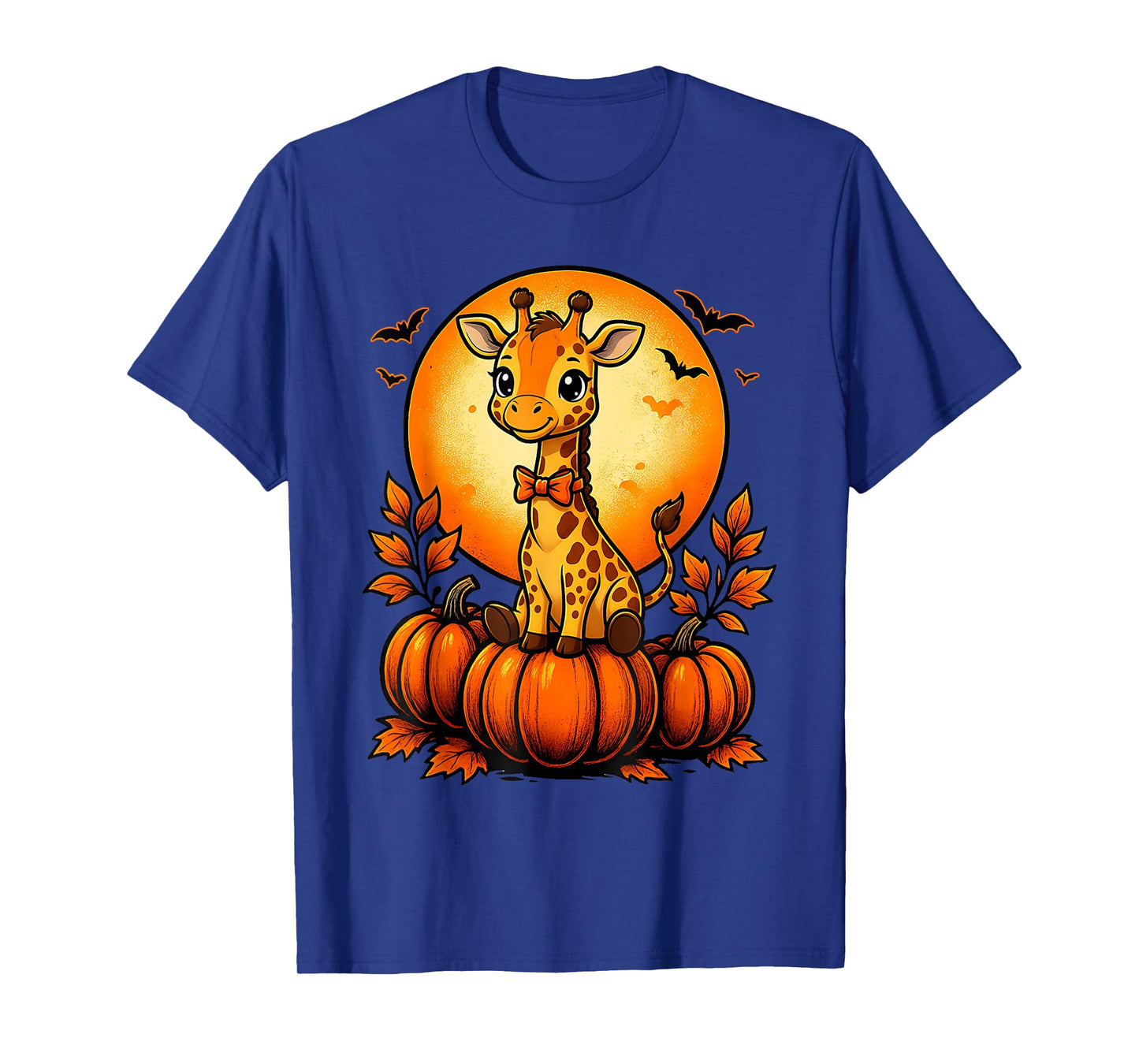 Funny Giraffe Lovers Pumpkin Halloween Fall Autumn Season T-Shirt