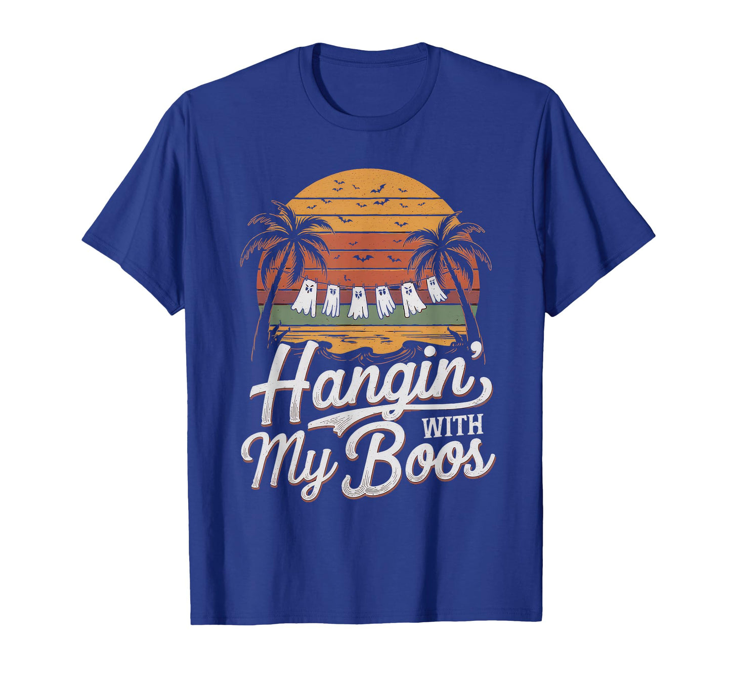 Hangin' with My Boos Tshirt Halloween Ghost Scary Witch Men T-Shirt