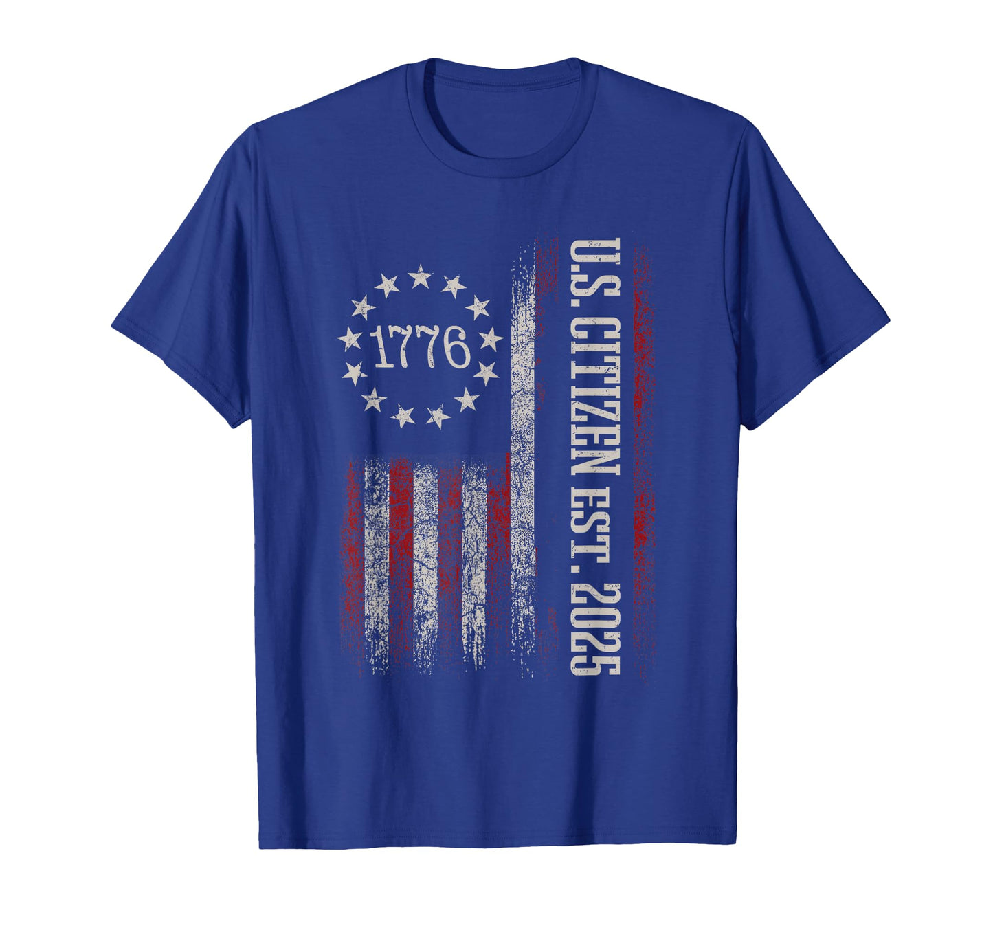 New US Citizen Est 2025 American Immigrant Citizenship Gifts T-Shirt