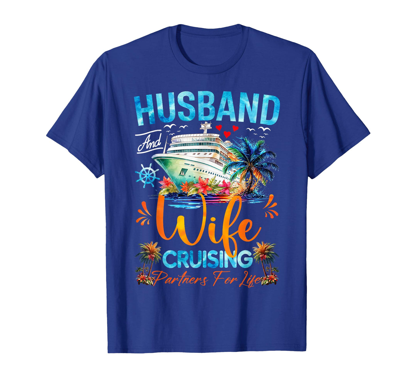 Matching Couple Shirt Husband Wife Cruising 2025 Tee Cruise T-Shirt