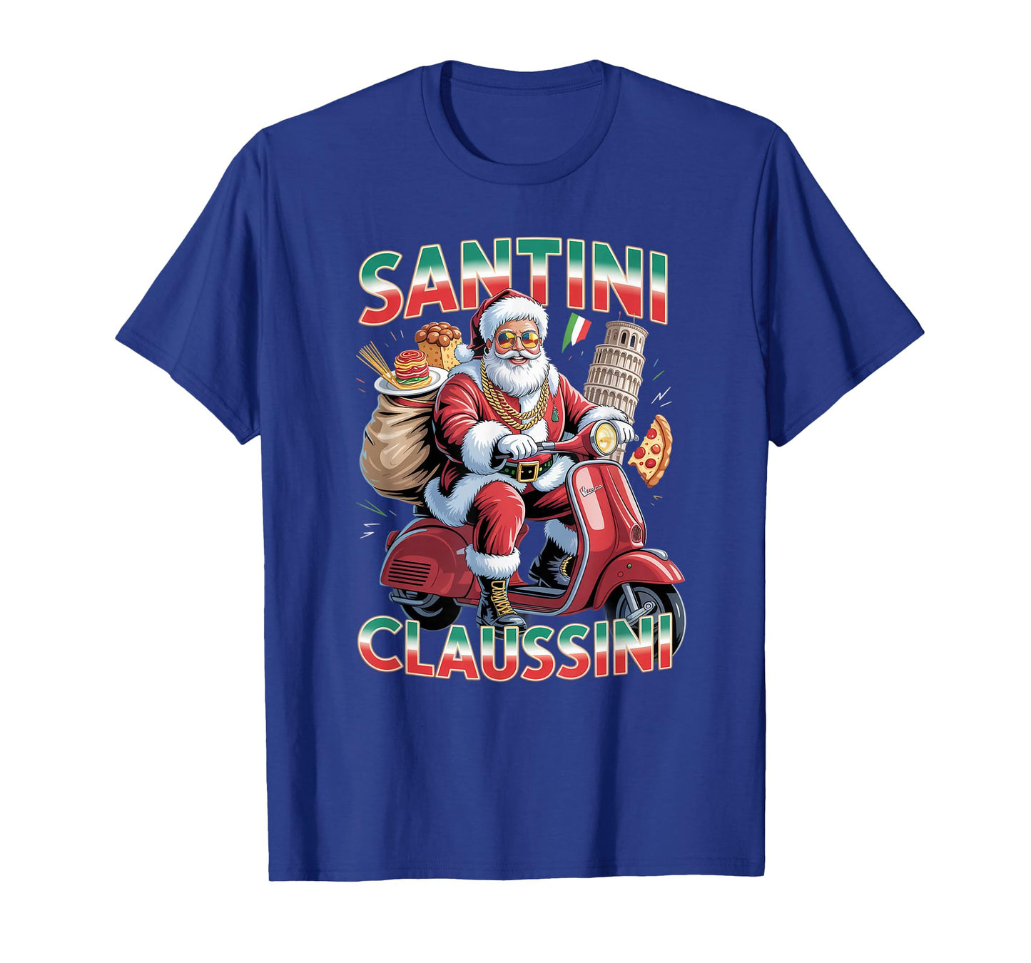 Italian Brainrot Christmas Santini Claussini Funny Santa T-Shirt