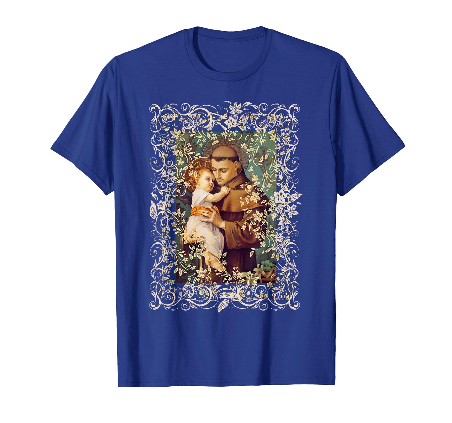 St Anthony of Padua Vintage Catholic Saint Infant Jesus T-Shirt