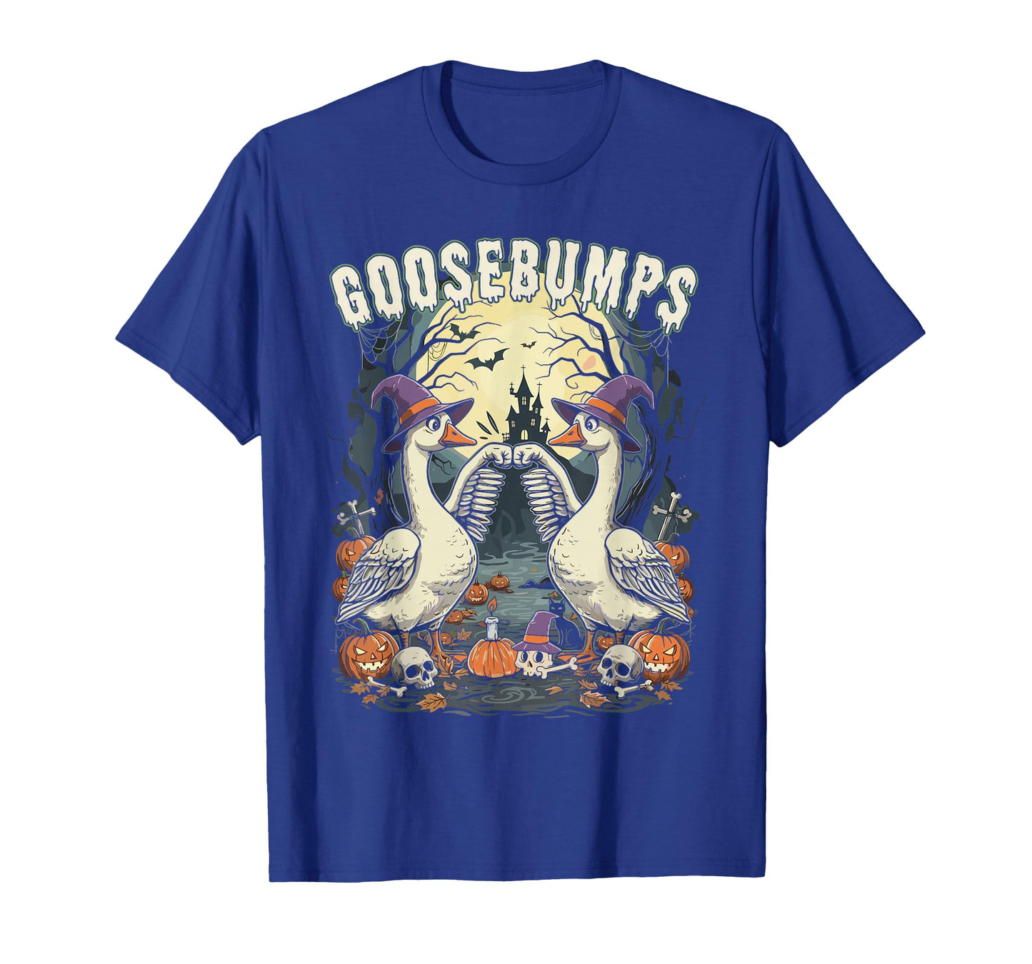 Cute Spooky Goose Shirt, Funny Halloween Goose Bumps T-Shirt