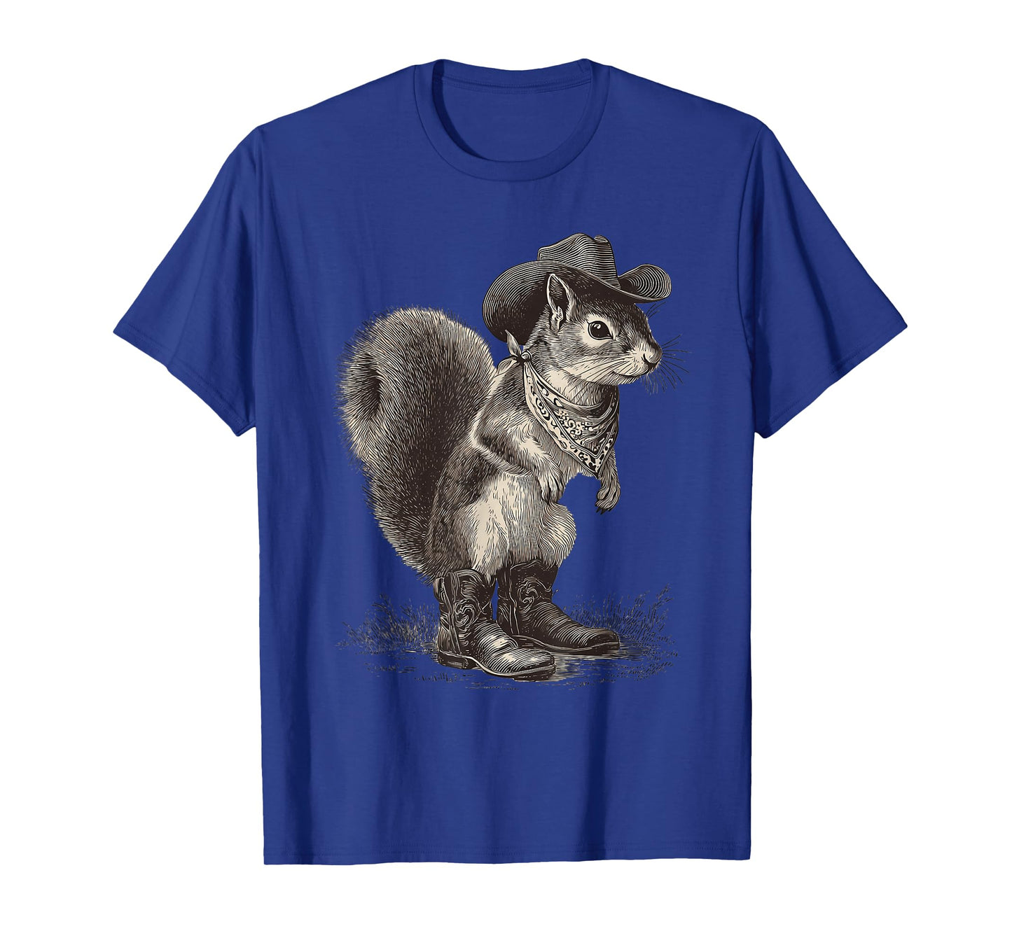 Country Cowboy Squirrel Vintage Rodeo Cowgirl Western Texax T-Shirt