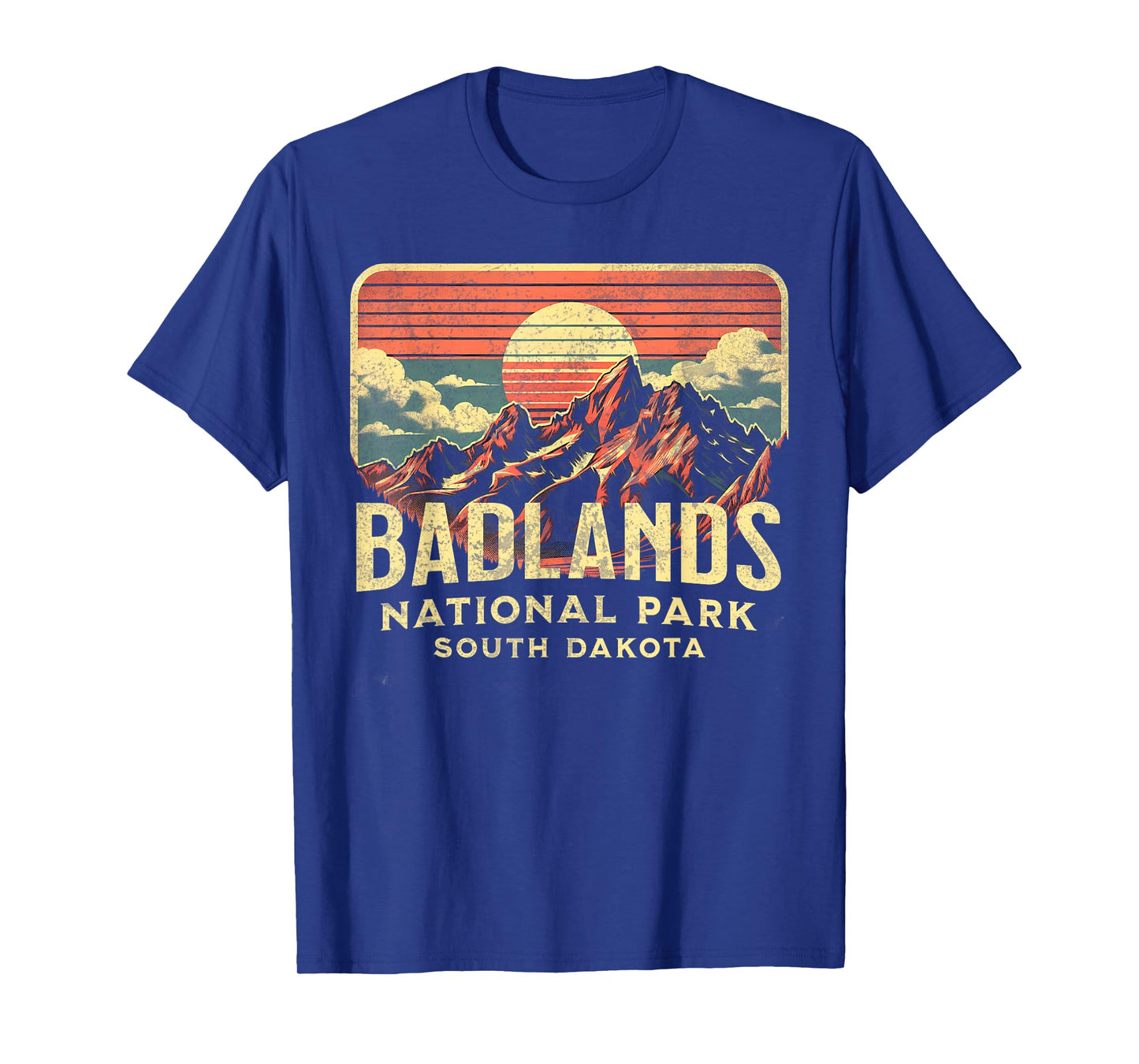 Badlands National Park T-Shirt, Small, Blue