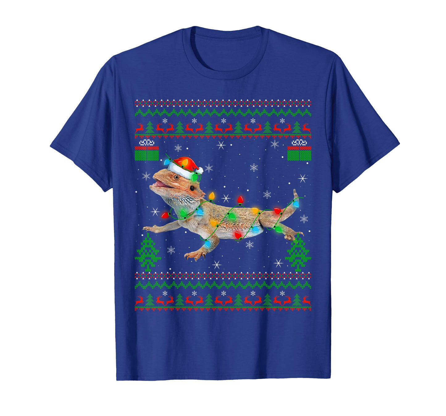 Bearded Dragon Ugly Christmas Sweaters Funny Xmas Pajamas T-Shirt