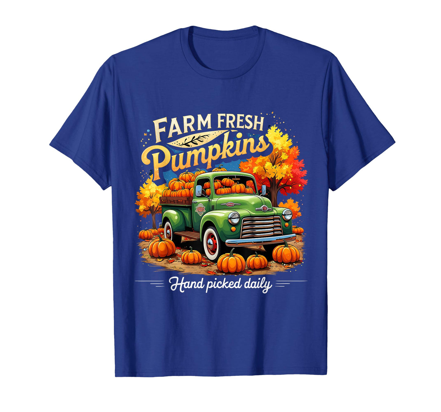 Farm Fresh Pumpkins Vintage Autumn Harvest Truck Fall T-Shirt