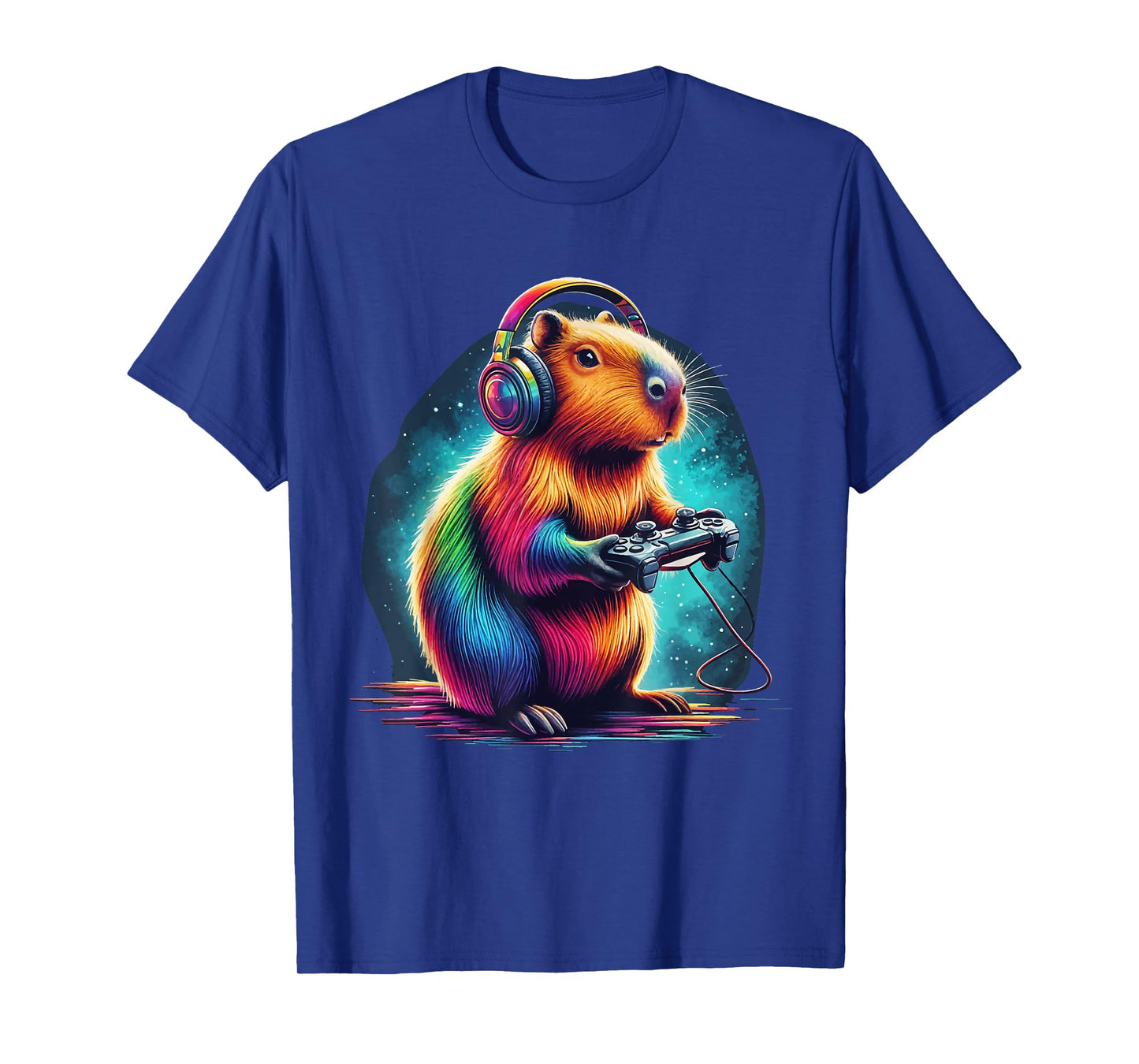 Capybara Gaming Shirt Video Game Colorful Capybara Gamer T-Shirt