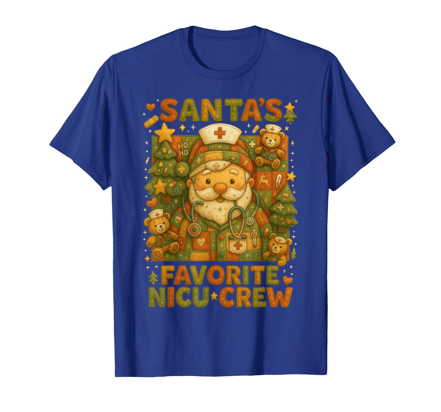 HUGvyn Christmas: NICU Nurses Santa Neonatal ICU Holiday T-Shirt