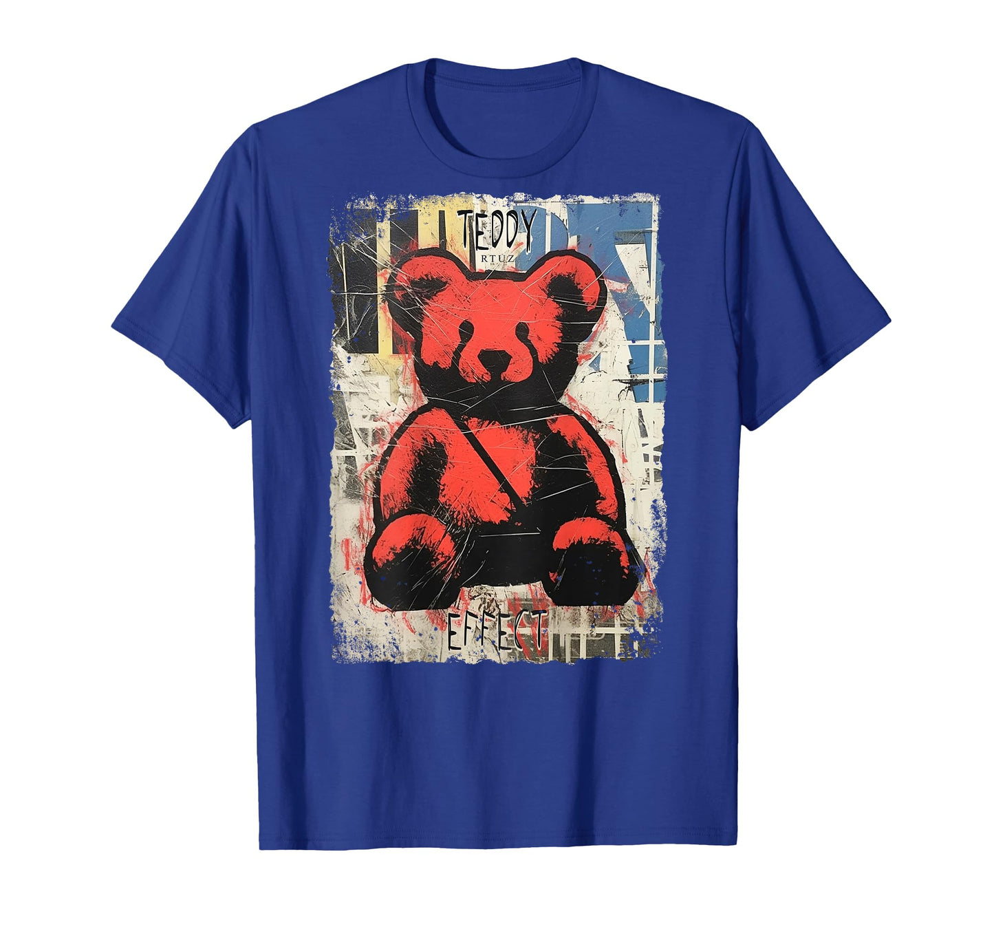 RTUZ Hip Hop Vintage Edgy Urban Y2K Back Print Streetwear T-Shirt - Unisex-Adults & Kids - Black - Small - Classic Sleeve - Crew Collar - Cotton & Polyester - Machine Wash