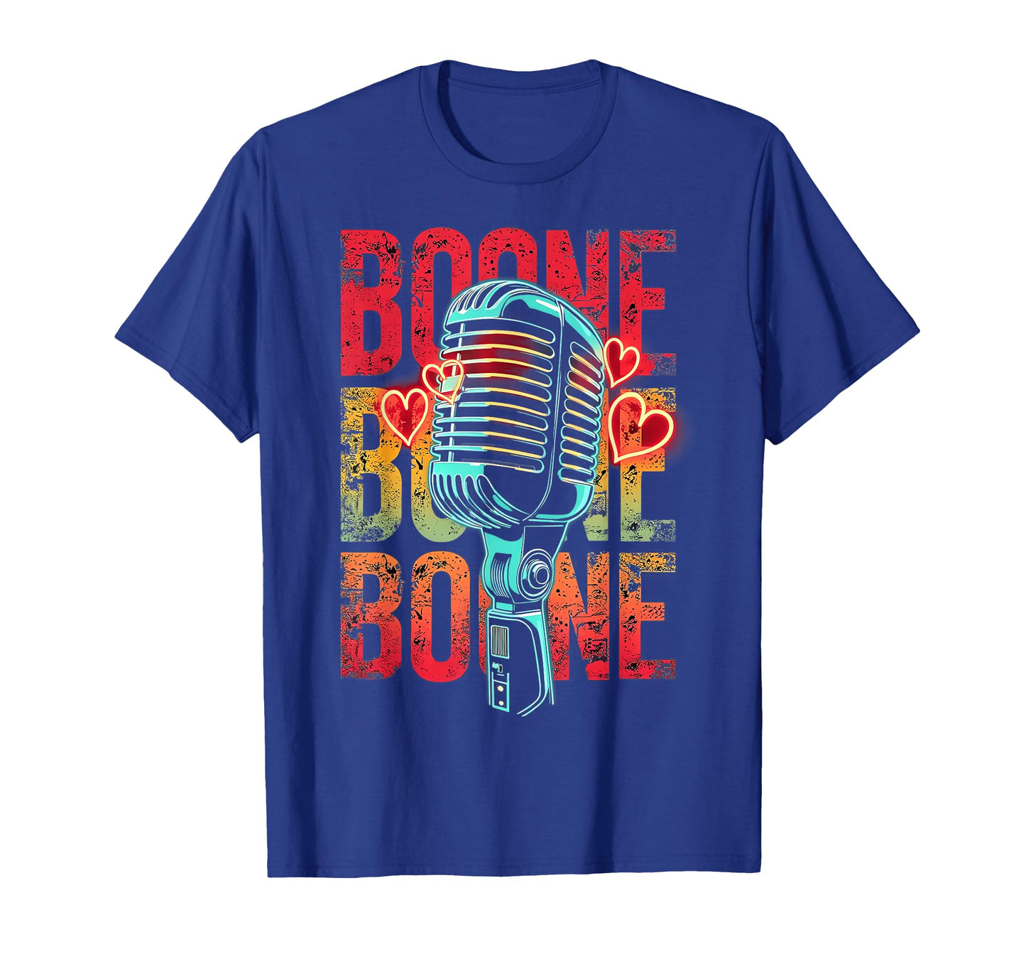 Boone Family Name I Love Boone Personalized Vintage T-Shirt