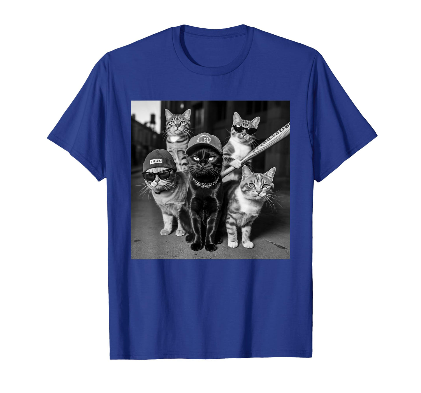 Gangster Cat Funny Cat Gang Squad Lover Hip Hop Streetwear T-Shirt