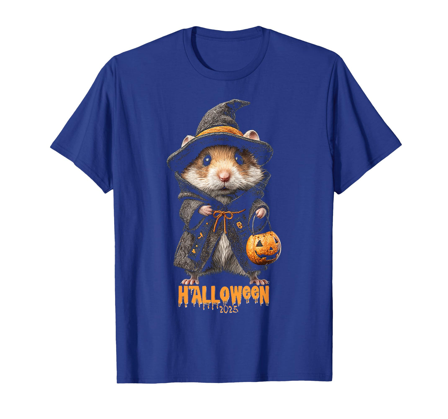 Halloween 2025 Hamster Witch Pumpkin Costume Fun T-Shirt