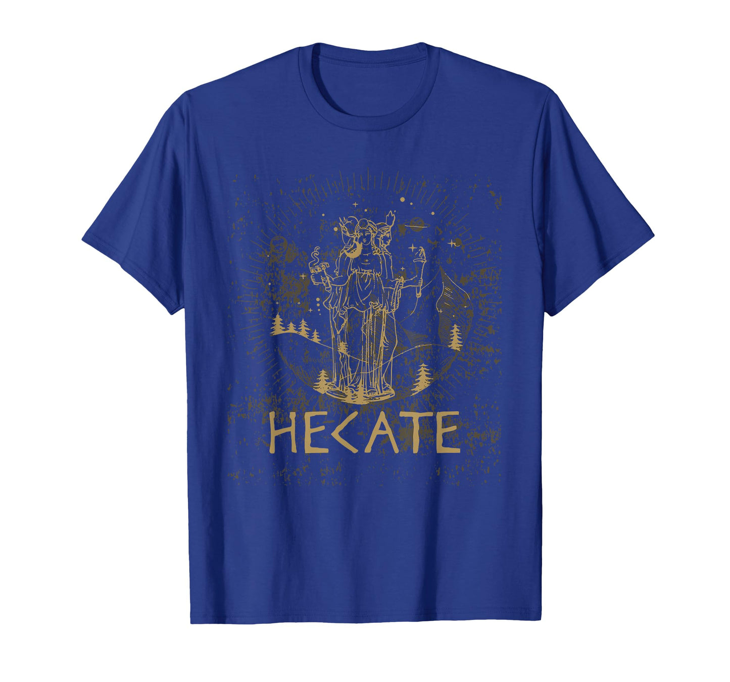 The Goddess Hecate Tarot Card Triple Moon Wiccan Witch T-Shirt