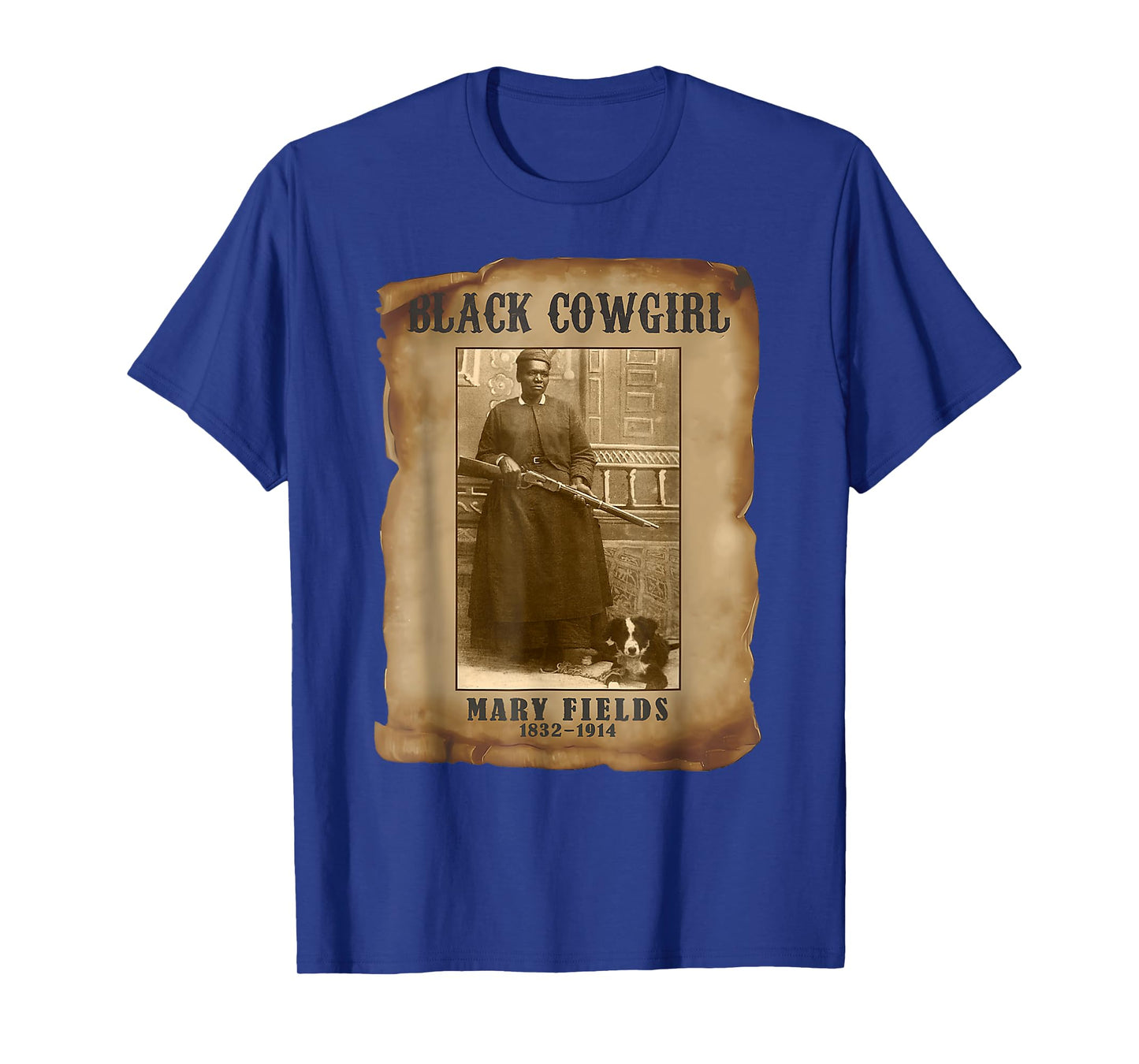 Black Cowgirl Mary Fields Western Rodeo Texas Black History T-Shirt