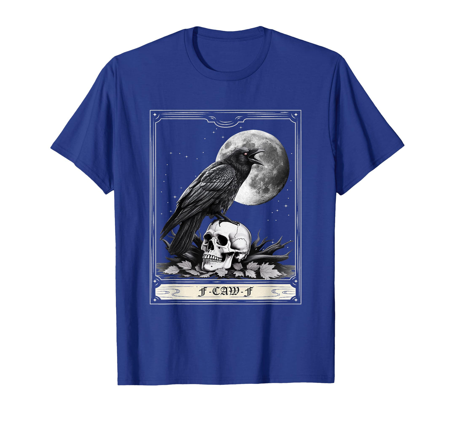 Halloween Tarot Card F Caw F Black Bird F-Caw-F Crow Men T-Shirt