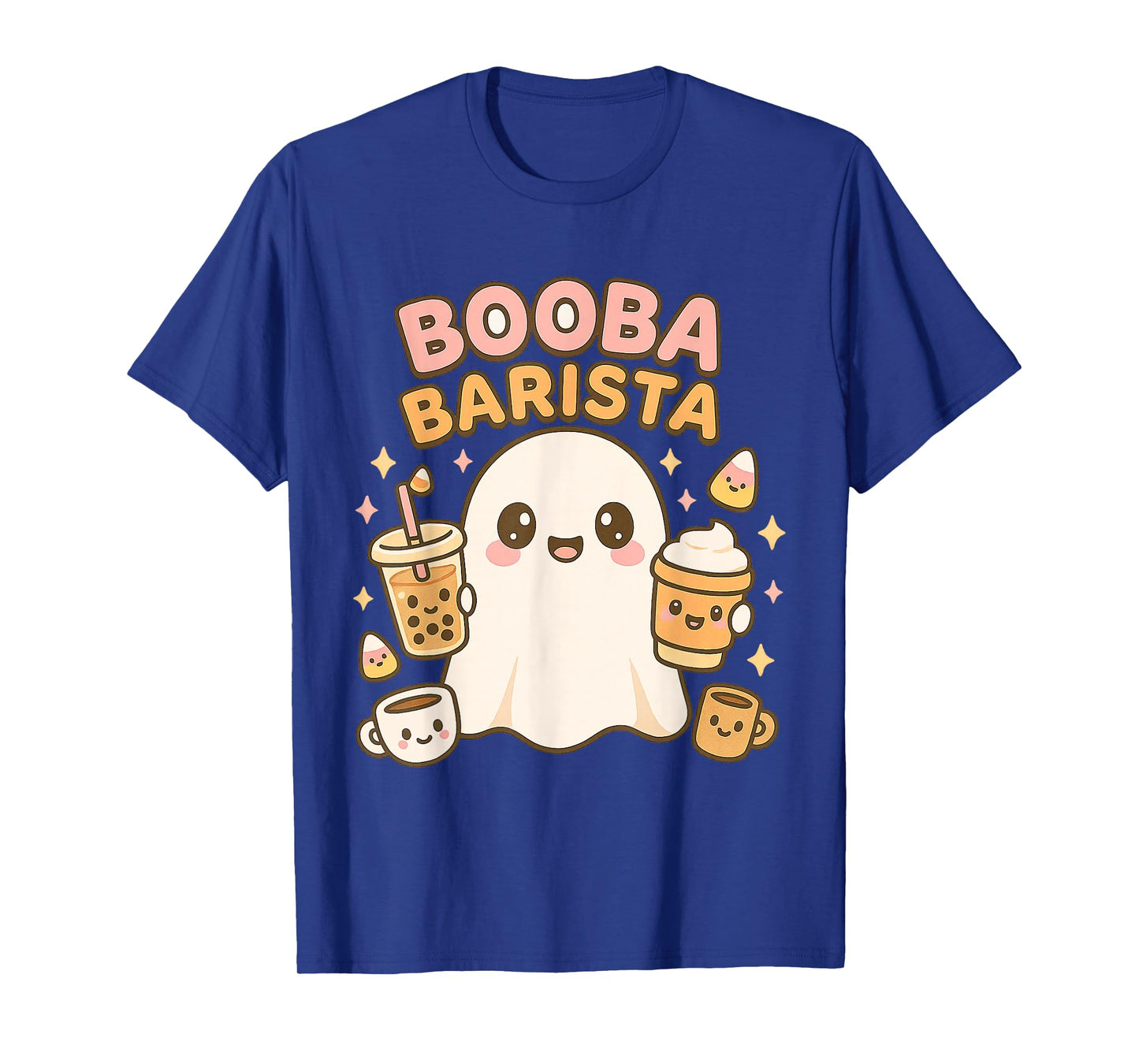 Boorista Barista Ghost Coffee Halloween Spooky Season Funny T-Shirt