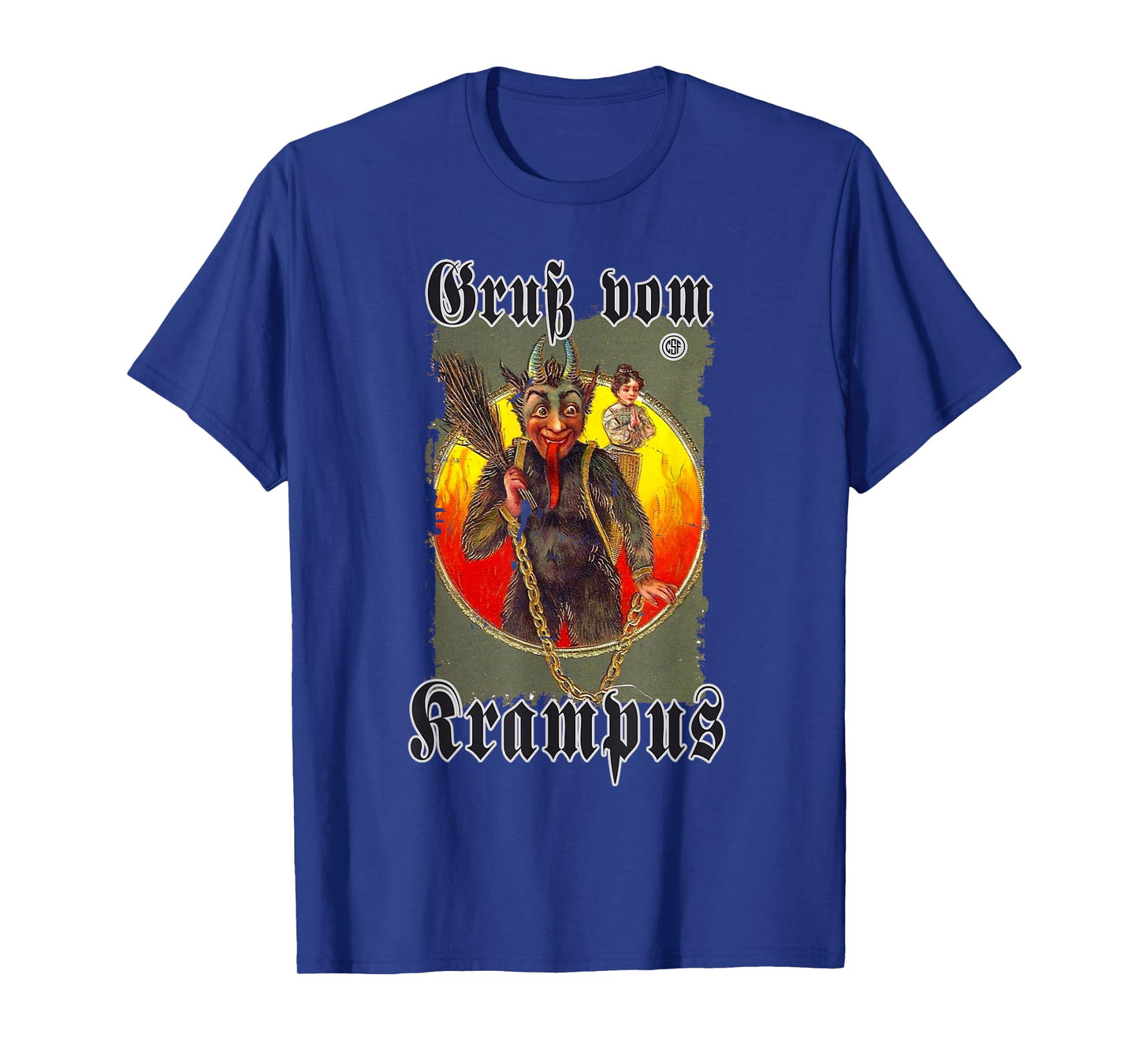 Greeting from Krampus Christmas Legend Figure T-Shirt