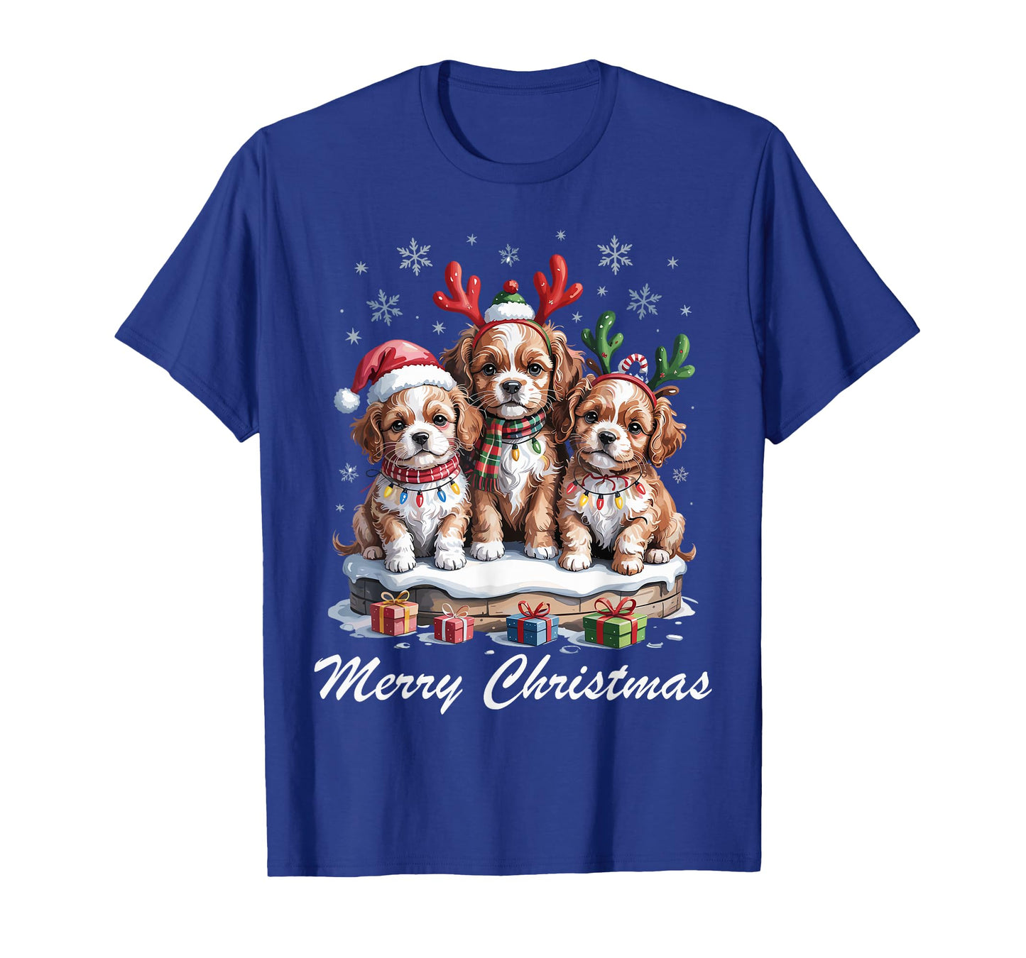Cavapoo Merry Christmas Funny Dog Lovers Holiday Pajama T-Shirt