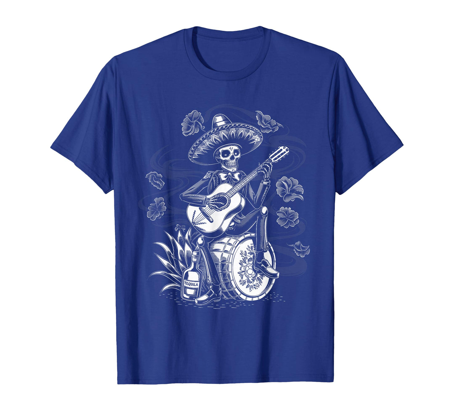 Mexico Vintage Skeleton Tequila Dia De Los Muertos Mexican T-Shirt
