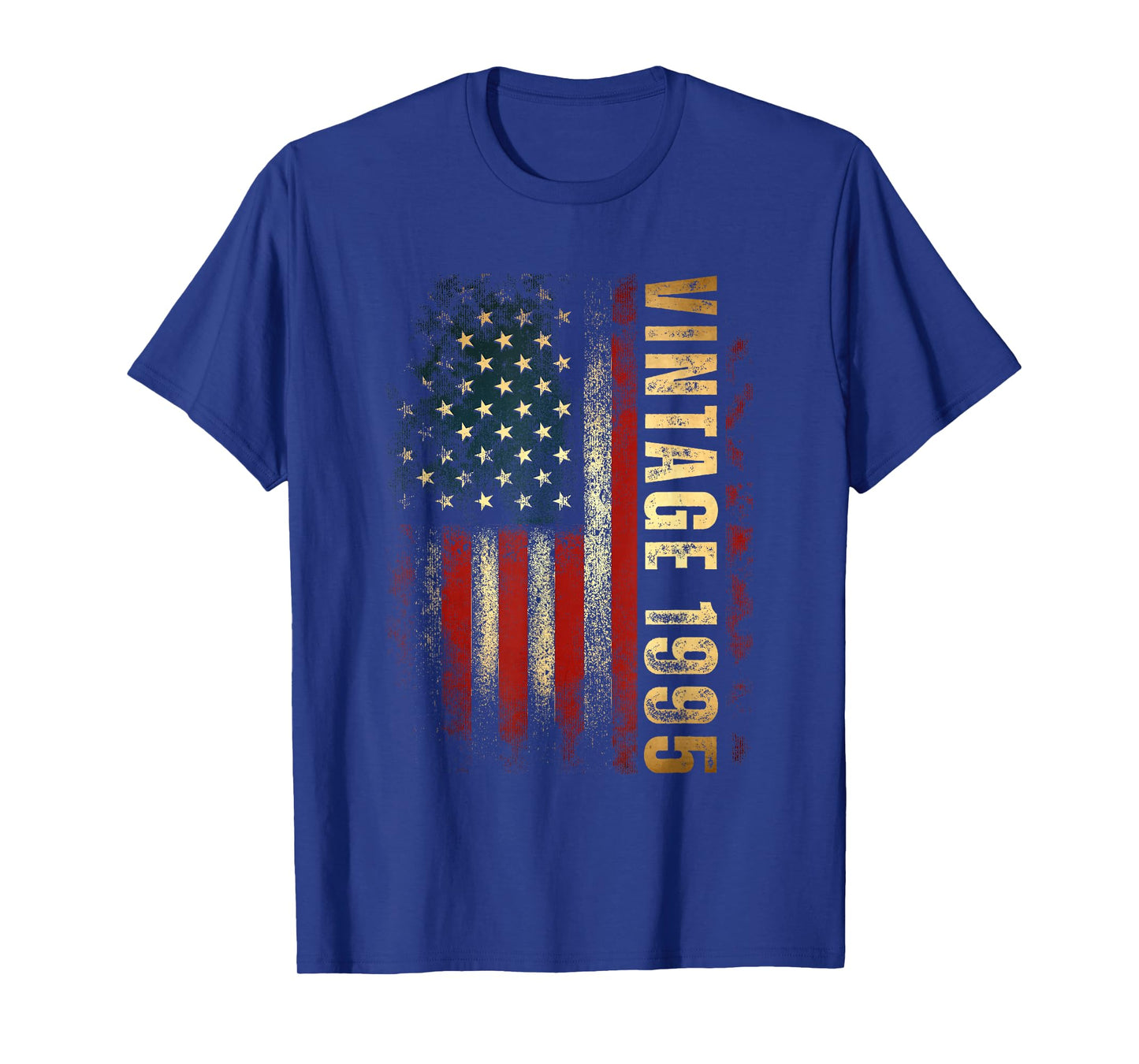 Vintage 1995 American Flag 30th Birthday 30 Years Old Men T-Shirt