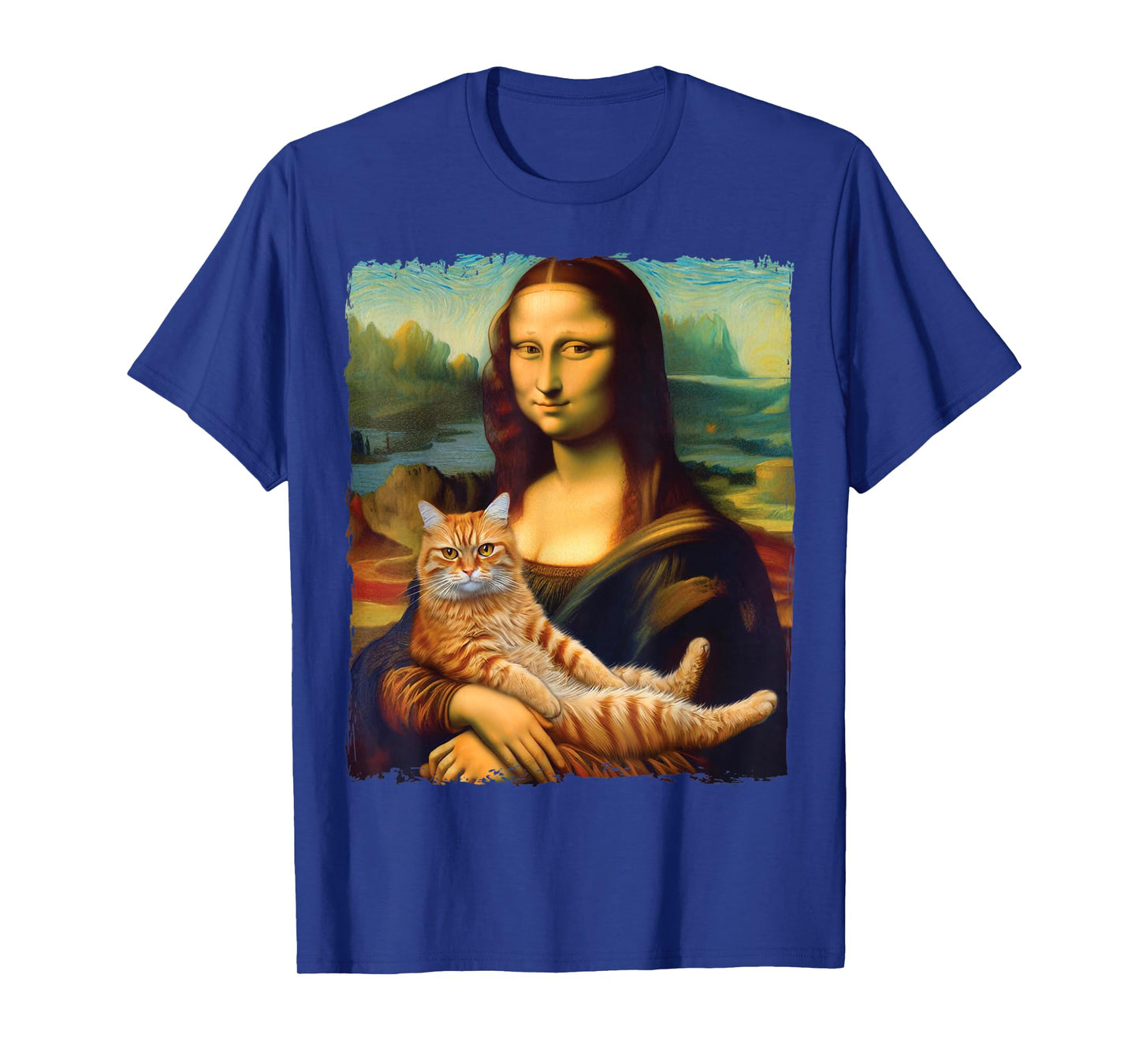 Mona Lisa Kitty T-Shirt for Cat Lovers