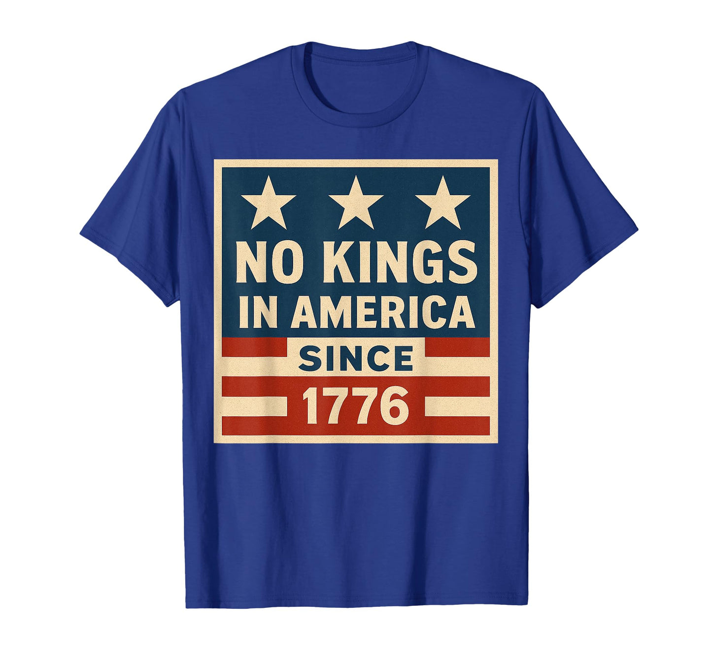 No Kings In America Since 1776 Democracy 4th of July Vintage T-Shirt
