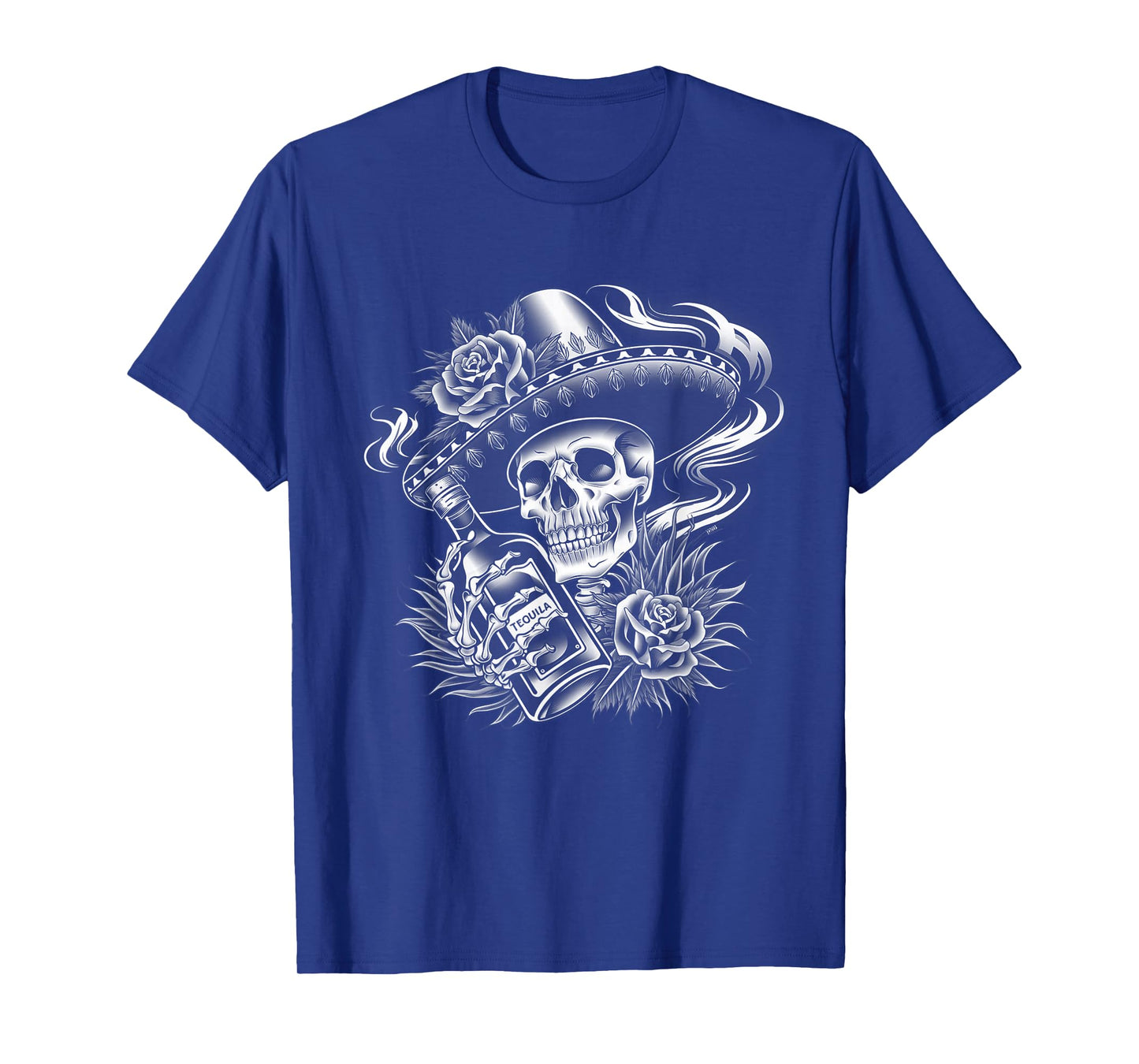 Mexico Vintage Skeleton Tequila Dia De Los Muertos Mexican T-Shirt
