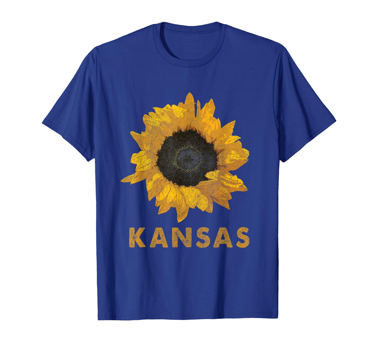 Kansas State Flower / Sunflower Print / Vintage Style T-Shirt