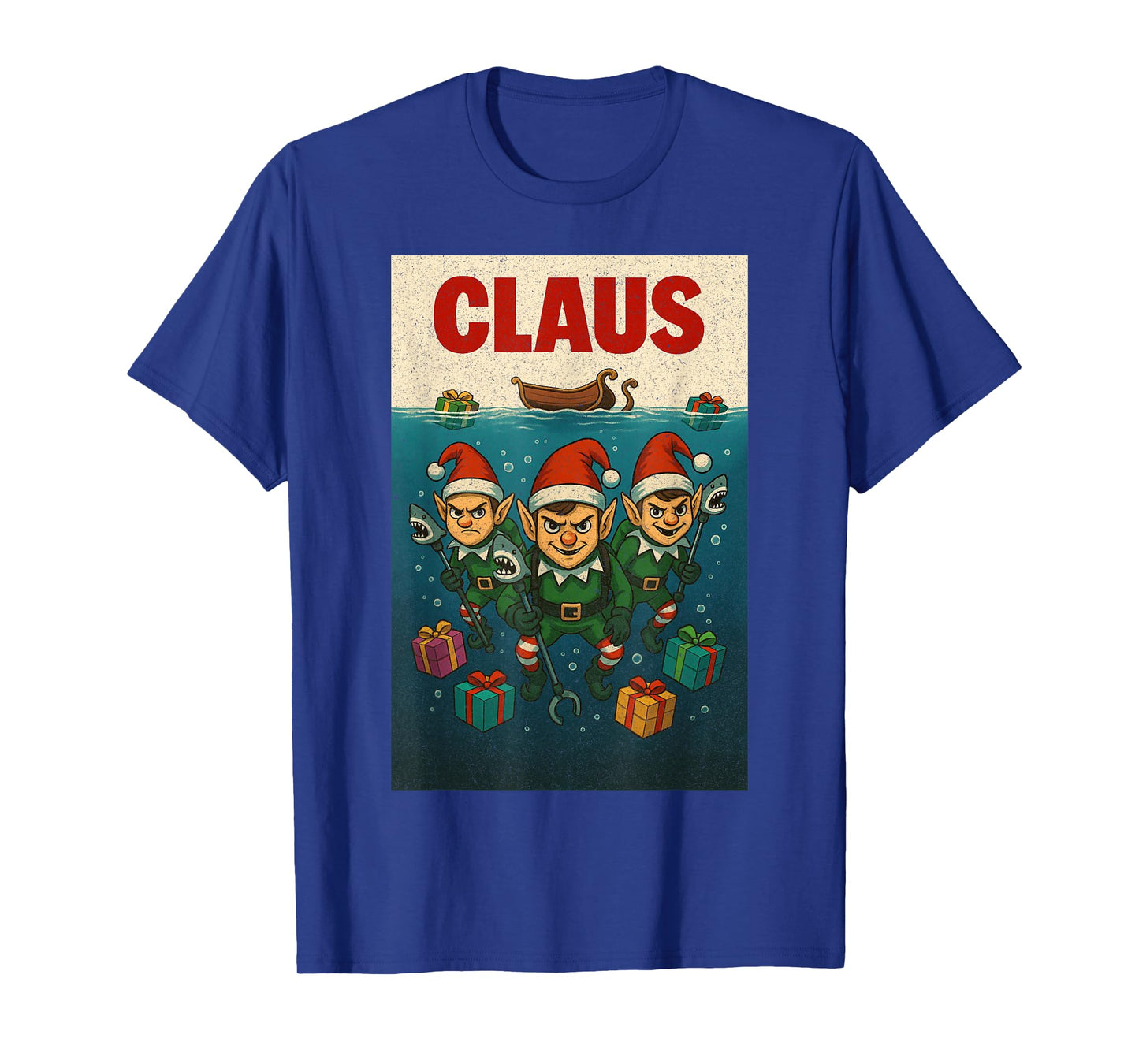 Creepy Claus Horror Christmas Dark Elf Top T-Shirt