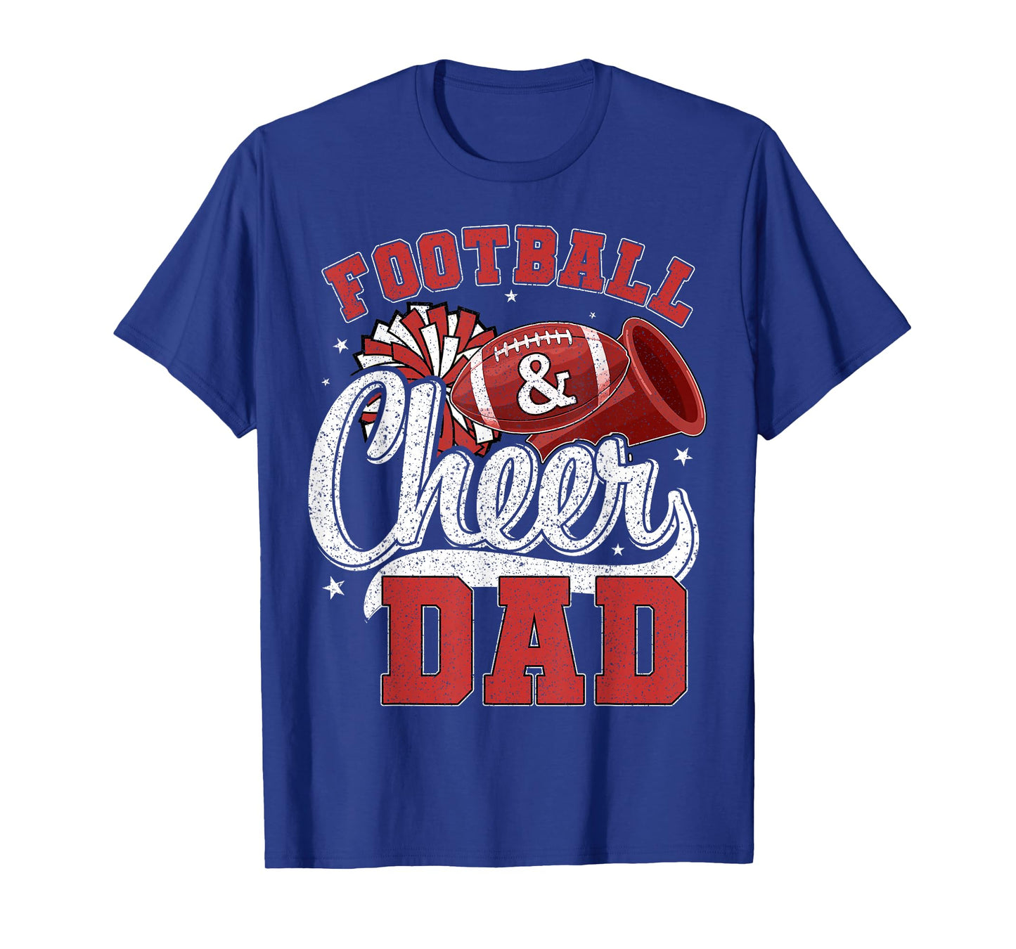Football and Cheer Dad Vintage Cheerleader Family Matching T-Shirt