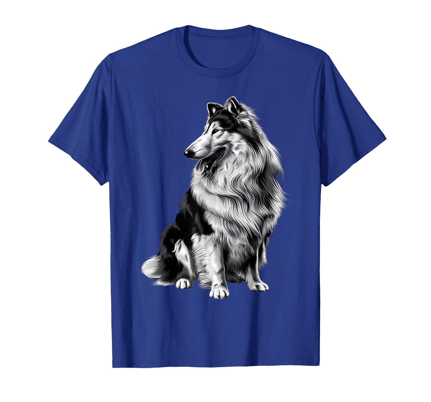 Cute Animal Paw Dog Mom Vintage Pet Lover Funny Rough Collie T-Shirt