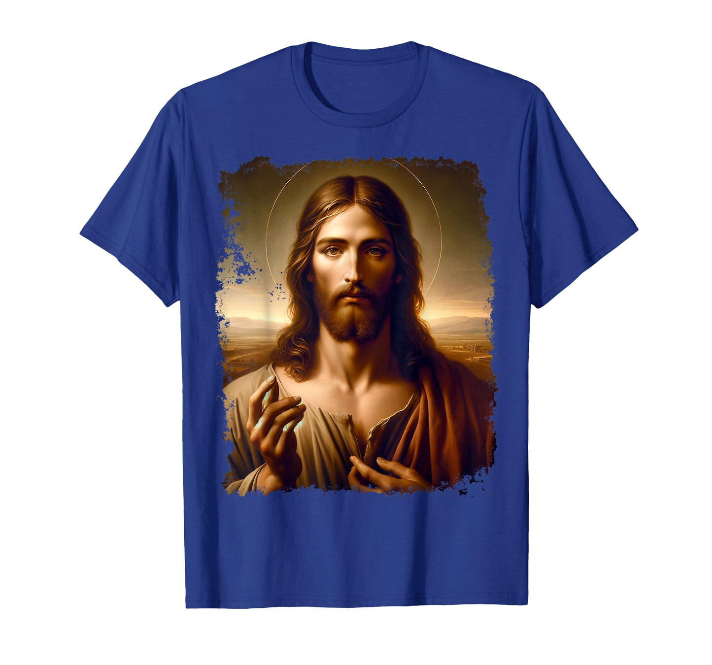 Renaissance Jesus Christ Spiritual Leader Portrait Art T-Shirt