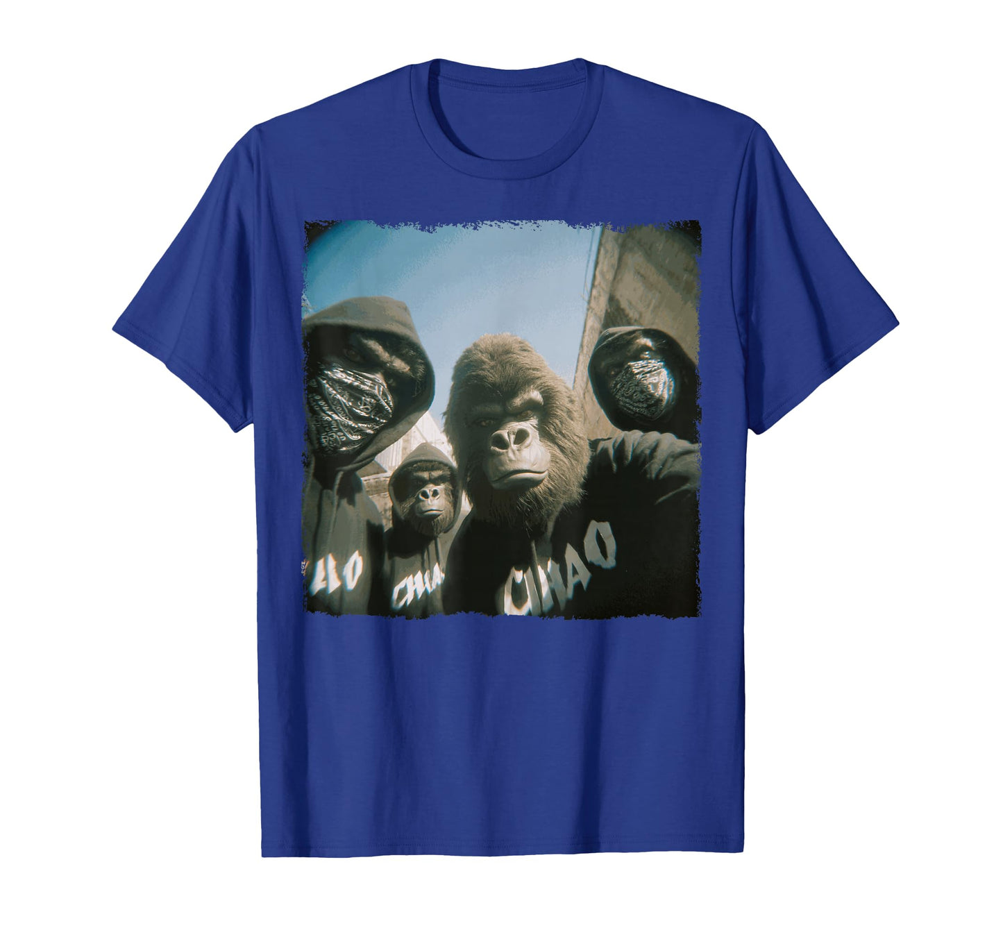 Funny Graphic Bigfoot Sasquatch Gangster Funny T-Shirt