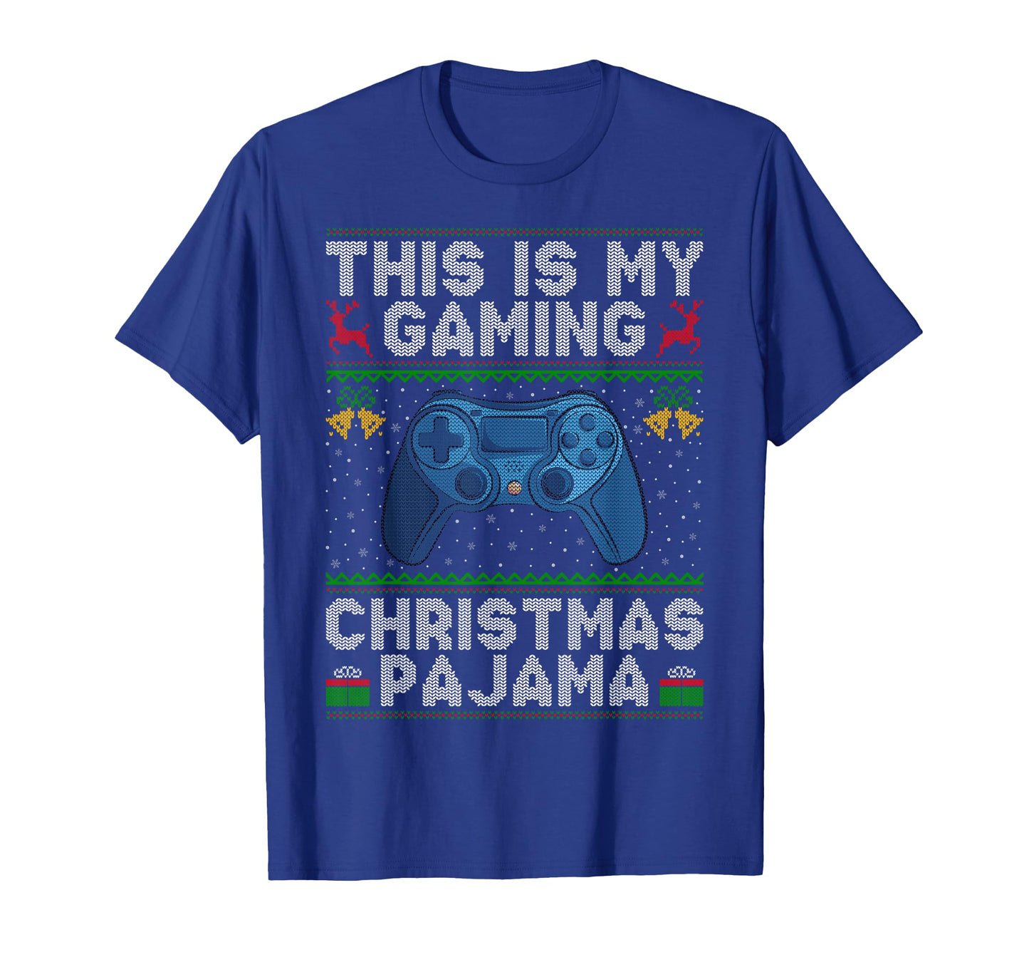 This is My Gaming Christmas Pajamas Ugly Xmas Sweaters Gamer T-Shirt