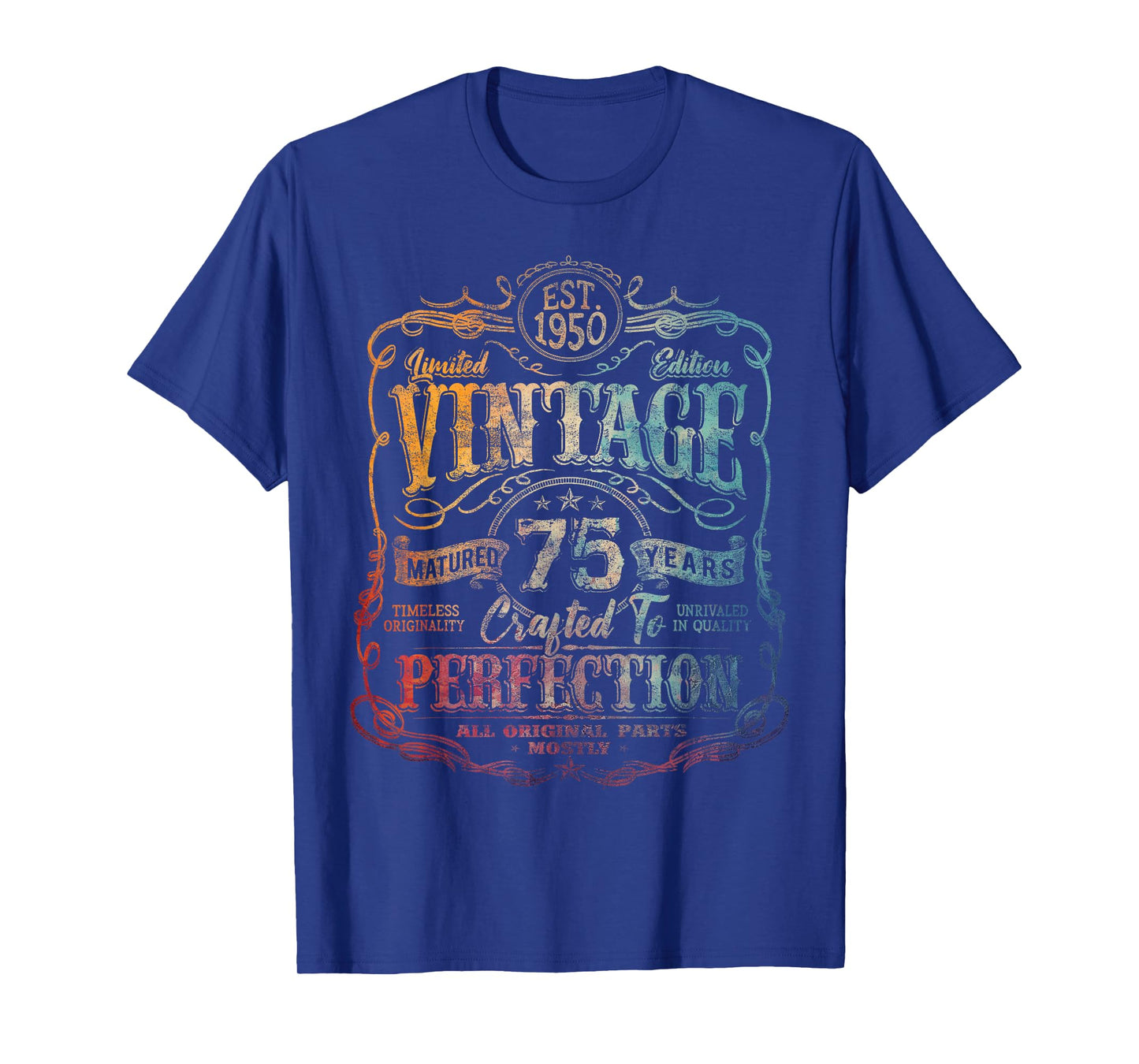 Vintage 1950 Limited Edition Shirt 75 year old 75th Birthday T-Shirt